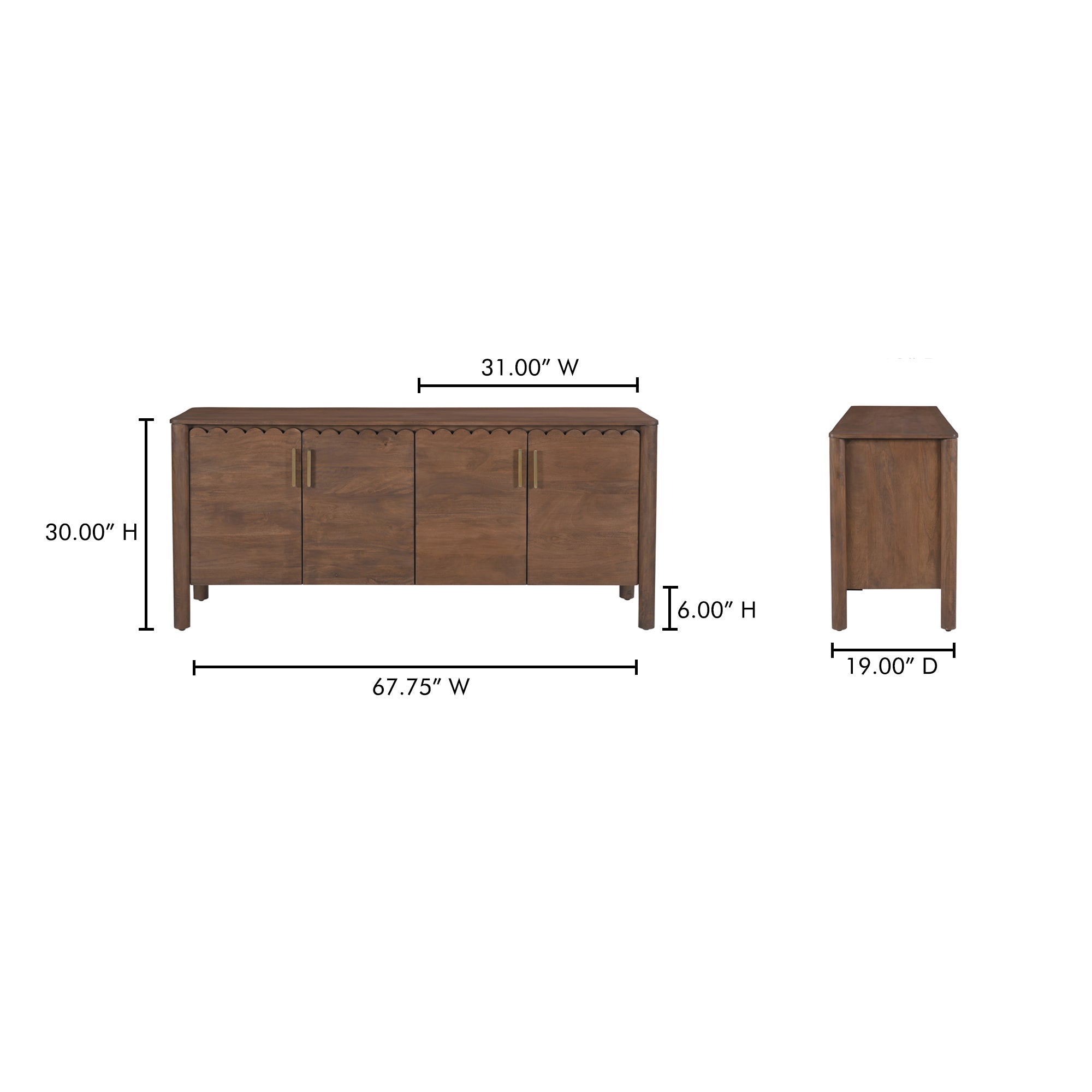 Wiley 4 Door Sideboard Sideboard Moe's    Four Hands, Mid Century Modern Furniture, Old Bones Furniture Company, Old Bones Co, Modern Mid Century, Designer Furniture, Furniture Sale, Warehouse Furniture Sale, Wiley 4 Door Sideboard Sale, https://www.oldbonesco.com/