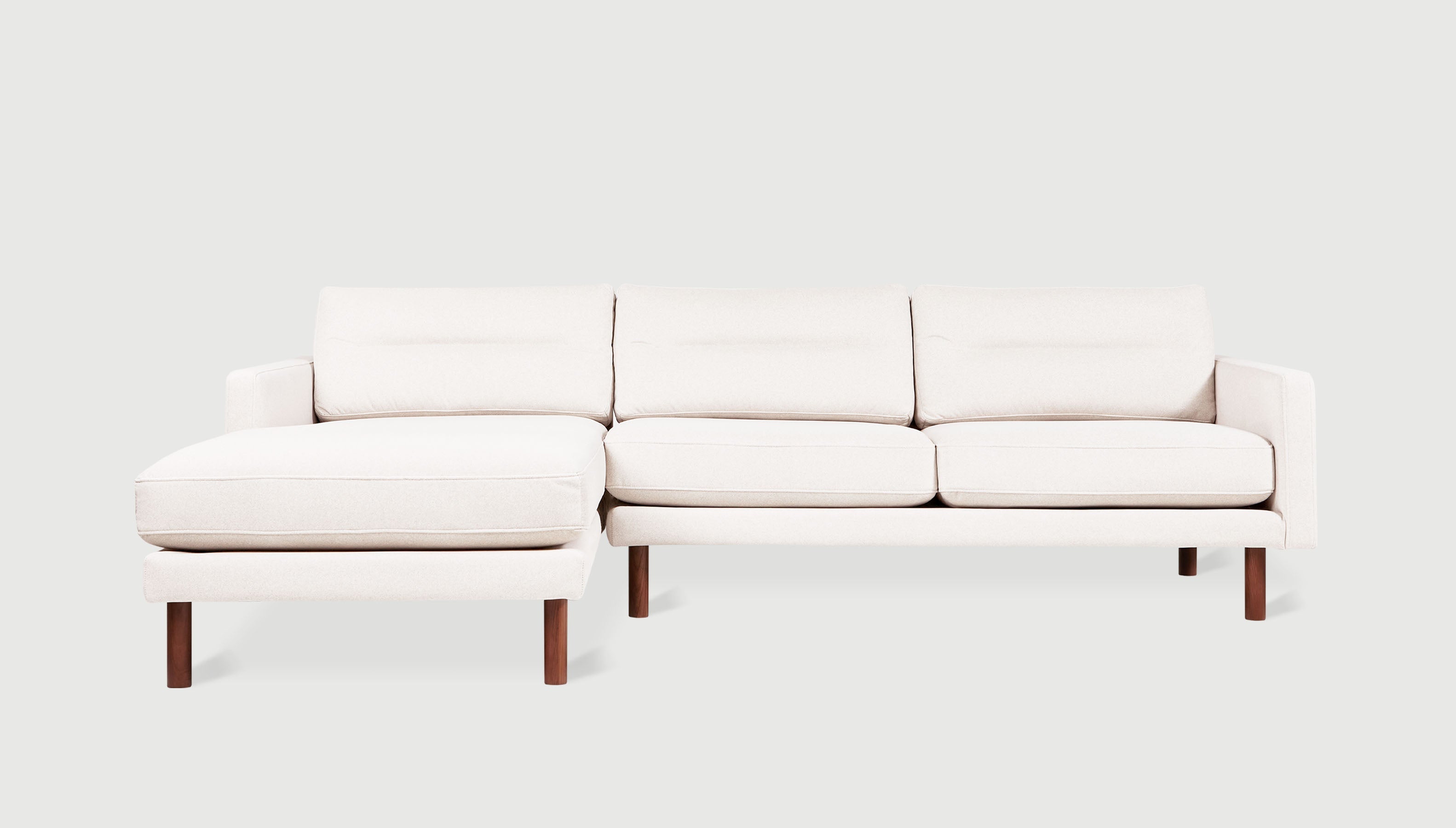 Miller Bi-Sectional Sofa Gus* Four Hands, Mid Century Modern Furniture, Old Bones Furniture Company, Old Bones Co, Modern Mid Century, Designer Furniture, https://www.oldbonesco.com/