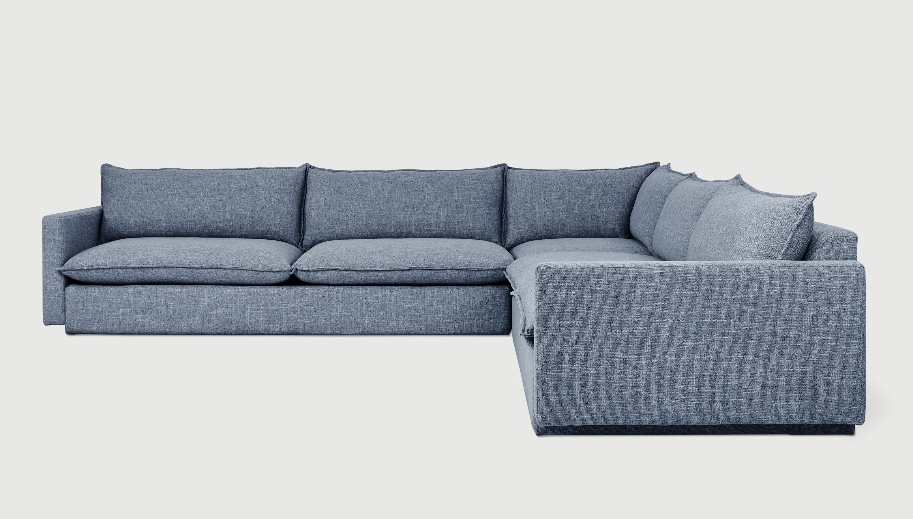 Sola Bi-Sectional Sectional Gus* Four Hands, Mid Century Modern Furniture, Old Bones Furniture Company, Old Bones Co, Modern Mid Century, Designer Furniture, https://www.oldbonesco.com/