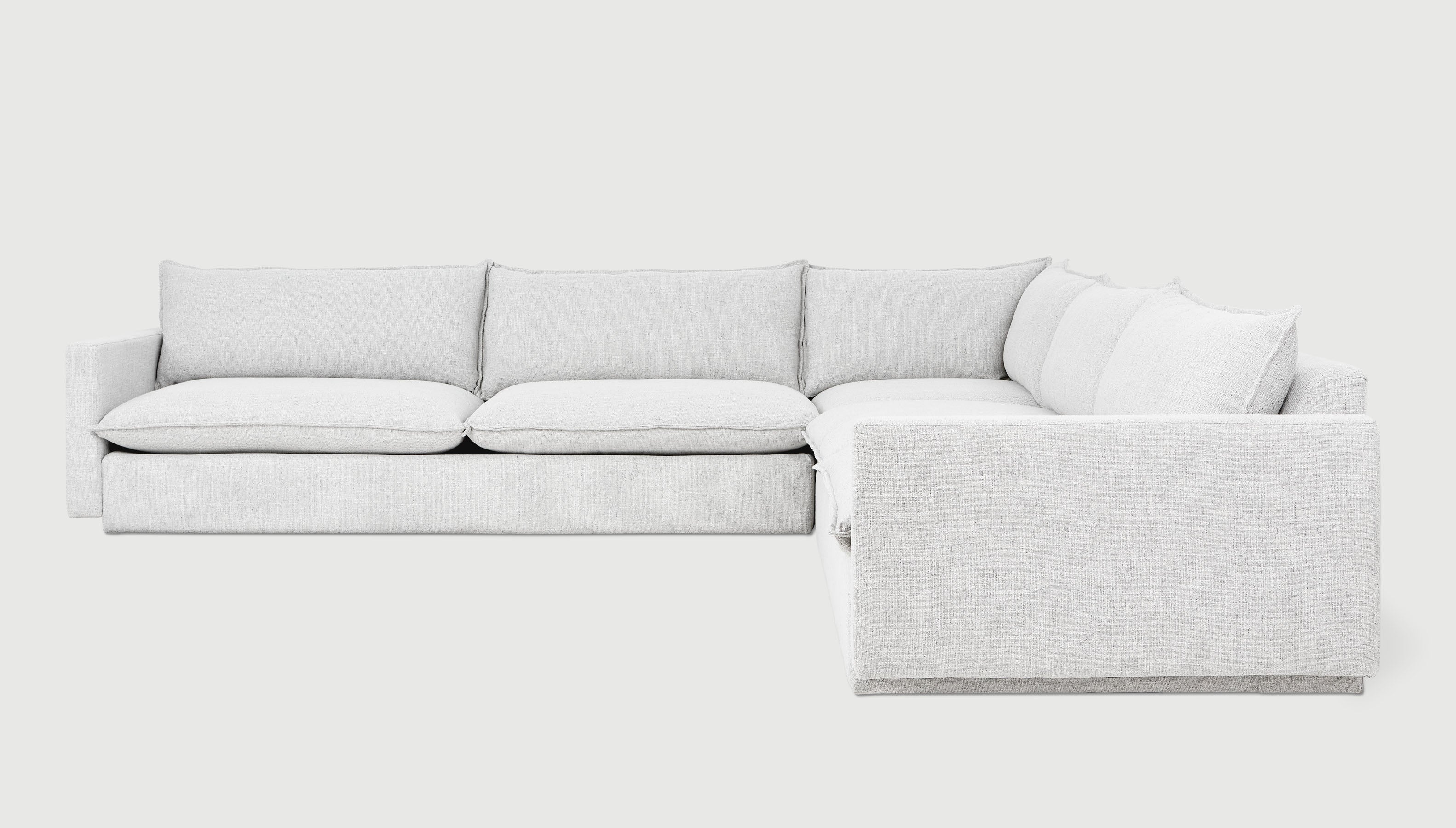 Sola Bi-Sectional Sectional Gus* Four Hands, Mid Century Modern Furniture, Old Bones Furniture Company, Old Bones Co, Modern Mid Century, Designer Furniture, https://www.oldbonesco.com/