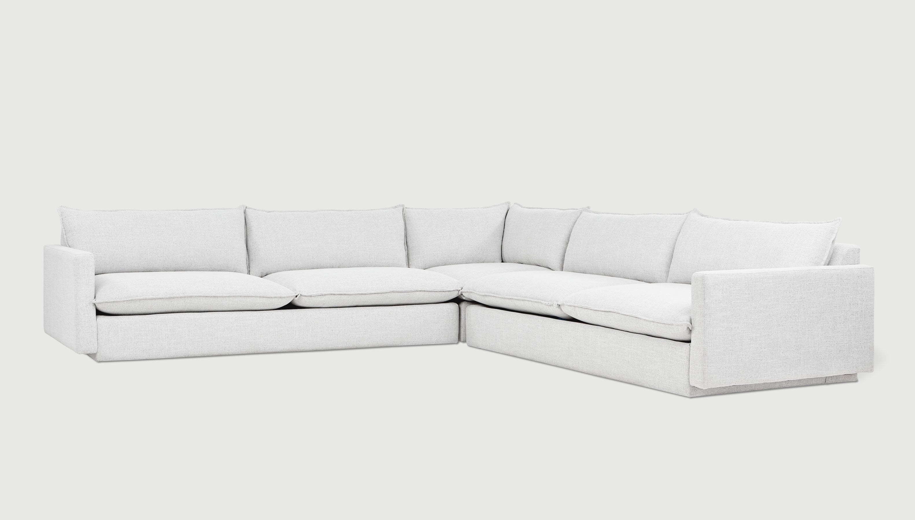 Sola Bi-Sectional Sectional Gus* Four Hands, Mid Century Modern Furniture, Old Bones Furniture Company, Old Bones Co, Modern Mid Century, Designer Furniture, https://www.oldbonesco.com/