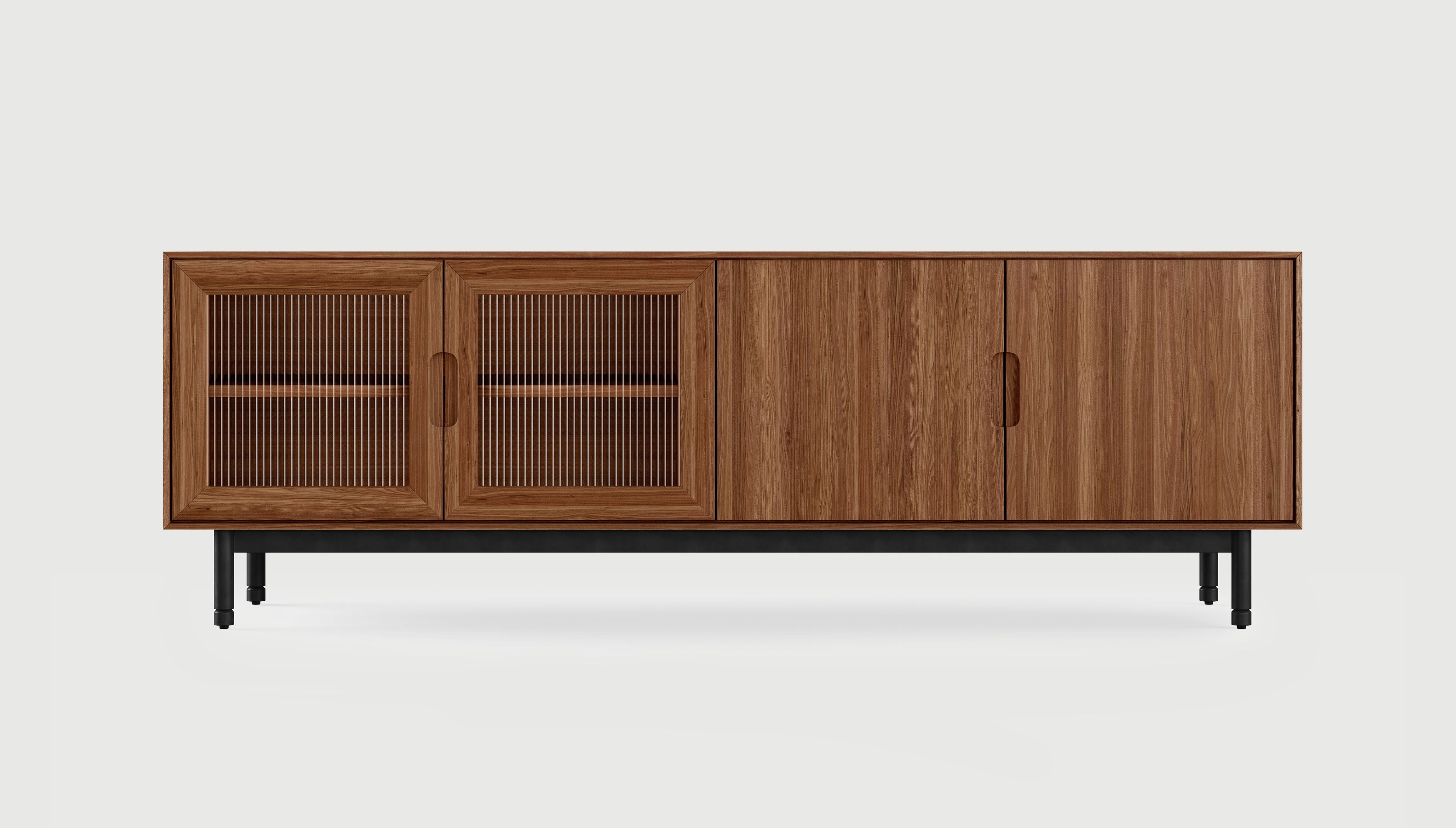 Munro Credenza Classic Walnut / BlackCredenza Gus* Classic Walnut Black Four Hands, Mid Century Modern Furniture, Old Bones Furniture Company, Old Bones Co, Modern Mid Century, Designer Furniture, https://www.oldbonesco.com/