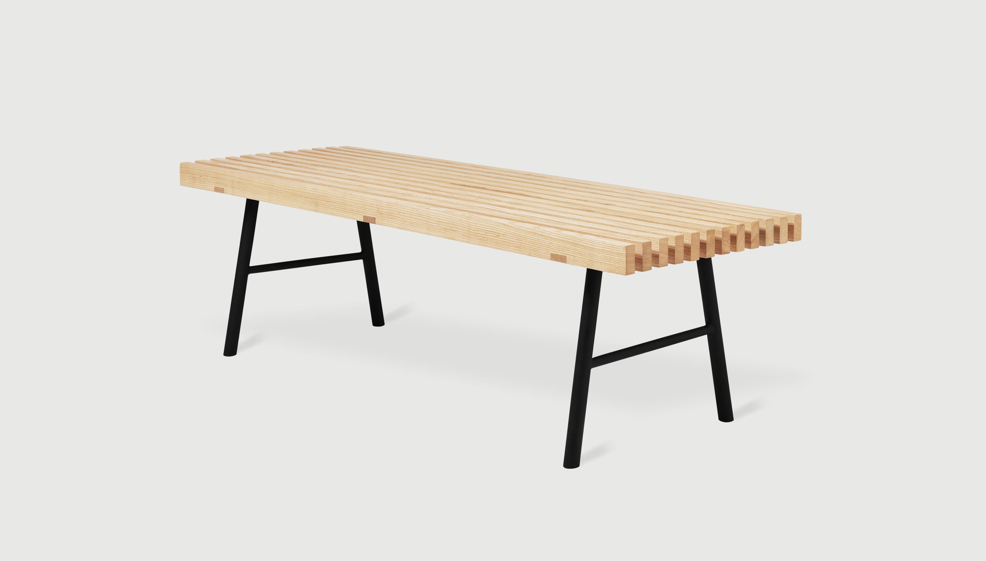 Transit Bench Natural AshBench Gus* Natural Ash Four Hands, Mid Century Modern Furniture, Old Bones Furniture Company, Old Bones Co, Modern Mid Century, Designer Furniture, https://www.oldbonesco.com/