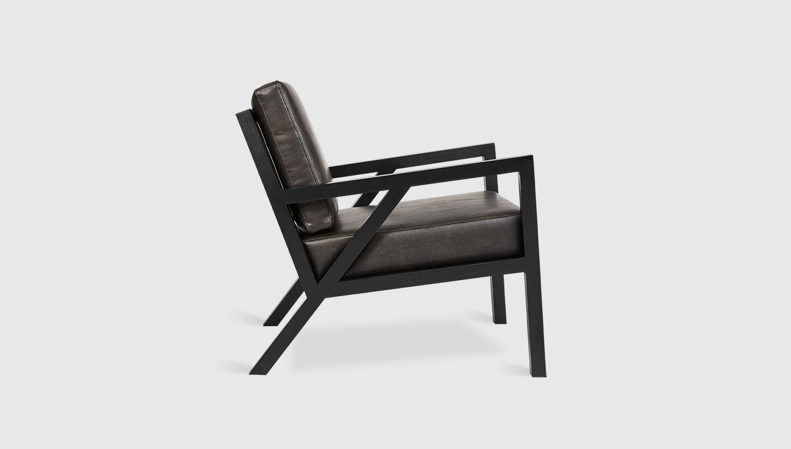 Truss Chair Vegan Appleskin Leather LicoriceBraden Chairs Gus* Vegan Appleskin Leather Licorice Four Hands, Mid Century Modern Furniture, Old Bones Furniture Company, Old Bones Co, Modern Mid Century, Designer Furniture, https://www.oldbonesco.com/