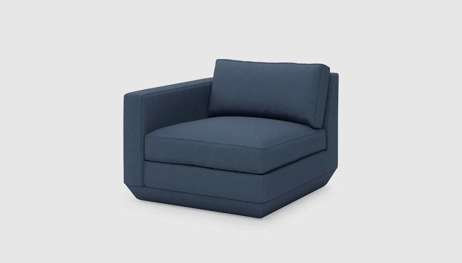 Podium Modular Arm Left Sofa Gus* Four Hands, Mid Century Modern Furniture, Old Bones Furniture Company, Old Bones Co, Modern Mid Century, Designer Furniture, https://www.oldbonesco.com/