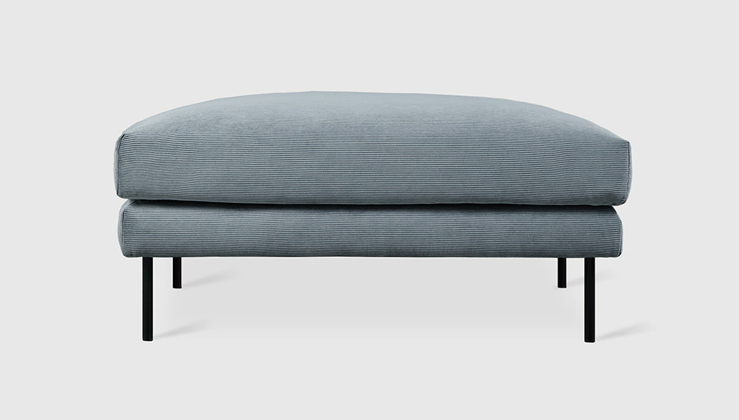 Renfrew Ottoman Ottoman Gus* Four Hands, Mid Century Modern Furniture, Old Bones Furniture Company, Old Bones Co, Modern Mid Century, Designer Furniture, https://www.oldbonesco.com/