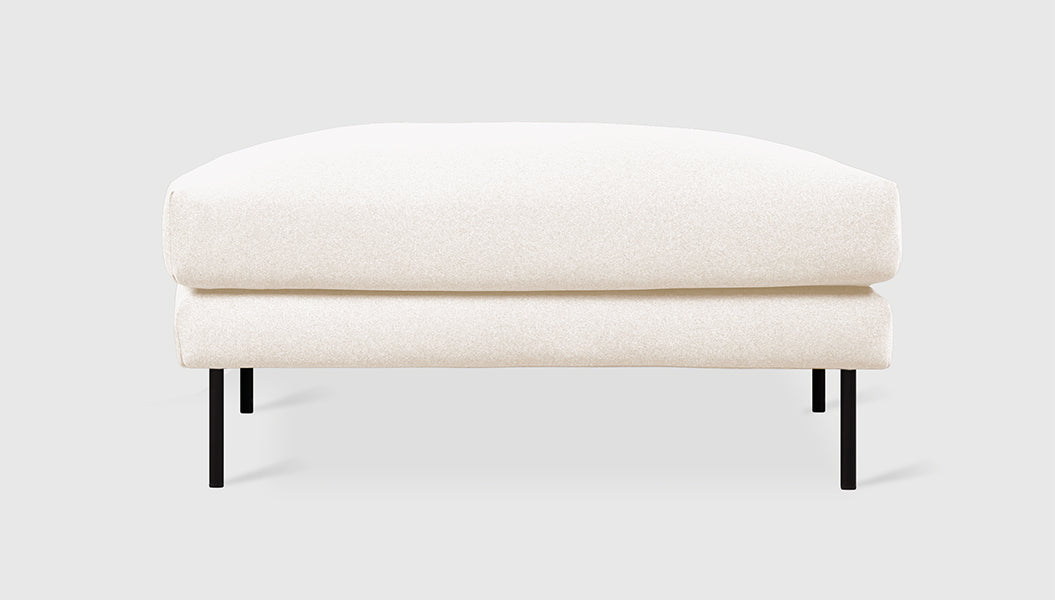 Renfrew Ottoman Ottoman Gus* Four Hands, Mid Century Modern Furniture, Old Bones Furniture Company, Old Bones Co, Modern Mid Century, Designer Furniture, https://www.oldbonesco.com/