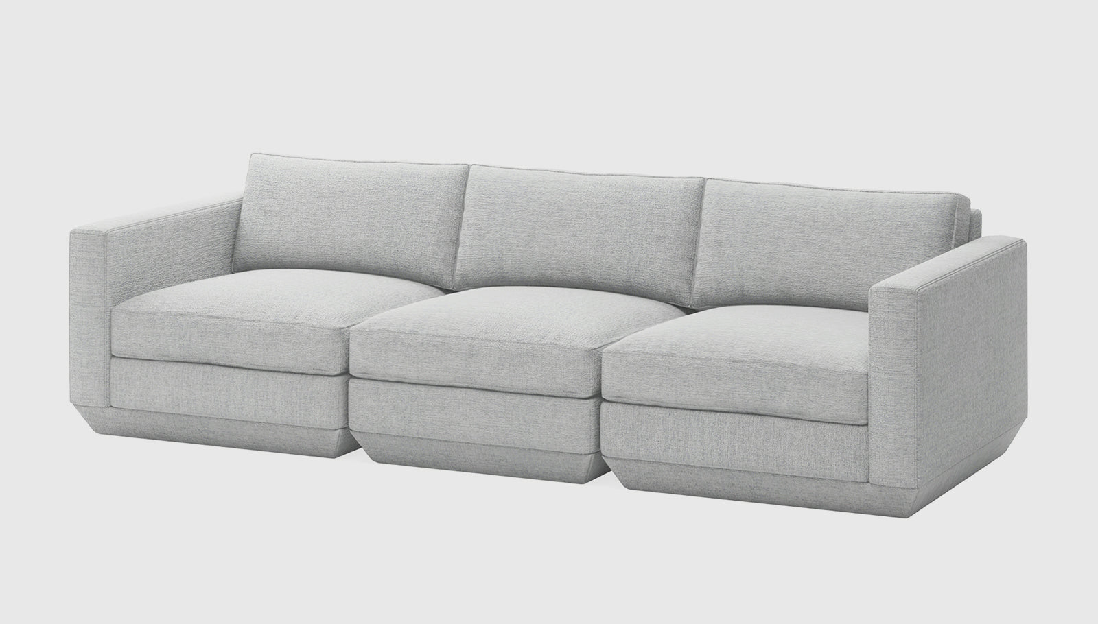 Podium Modular 3PC Sofa Sofa Gus* Four Hands, Mid Century Modern Furniture, Old Bones Furniture Company, Old Bones Co, Modern Mid Century, Designer Furniture, https://www.oldbonesco.com/