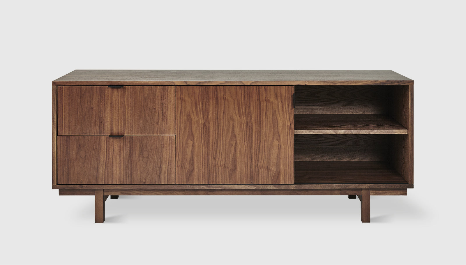 Belmont Media Stand Media Unit Gus* Four Hands, Mid Century Modern Furniture, Old Bones Furniture Company, Old Bones Co, Modern Mid Century, Designer Furniture, https://www.oldbonesco.com/
