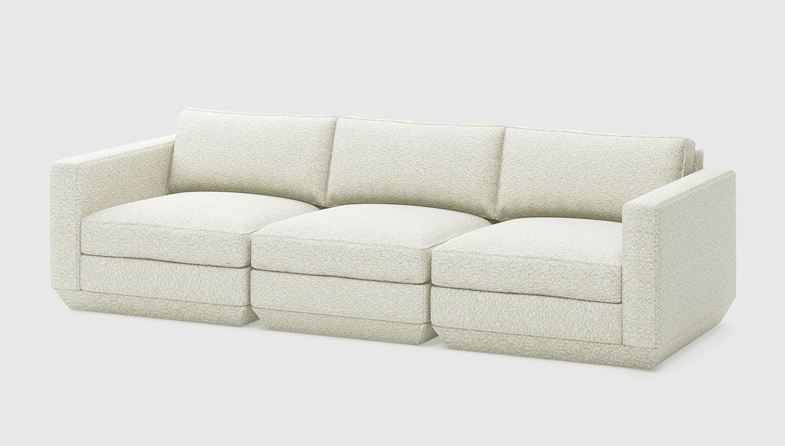 Podium Modular 3PC Sofa Sofa Gus* Four Hands, Mid Century Modern Furniture, Old Bones Furniture Company, Old Bones Co, Modern Mid Century, Designer Furniture, https://www.oldbonesco.com/