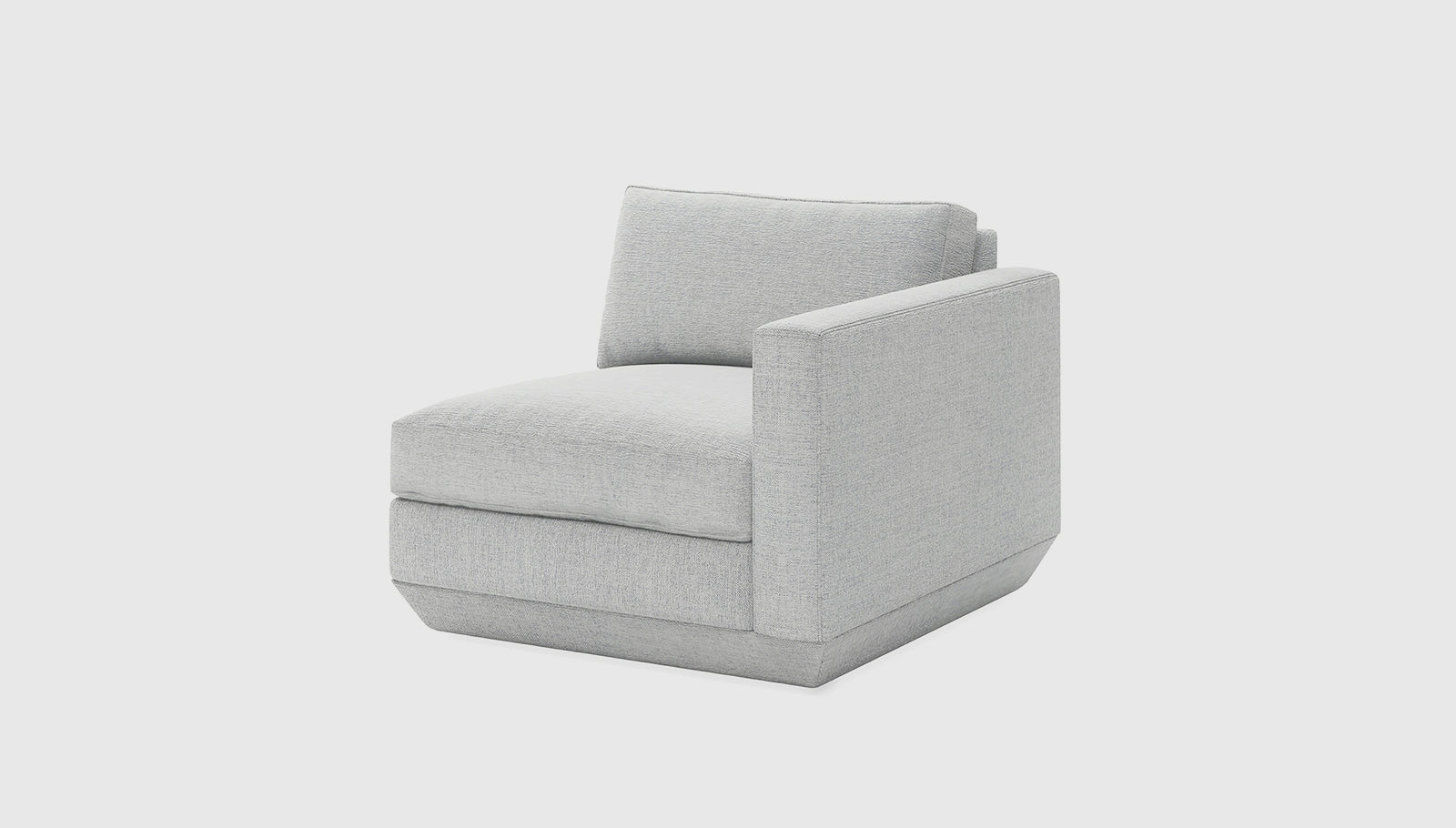 Podium Modular Arm Right Sofa Gus* Four Hands, Mid Century Modern Furniture, Old Bones Furniture Company, Old Bones Co, Modern Mid Century, Designer Furniture, https://www.oldbonesco.com/