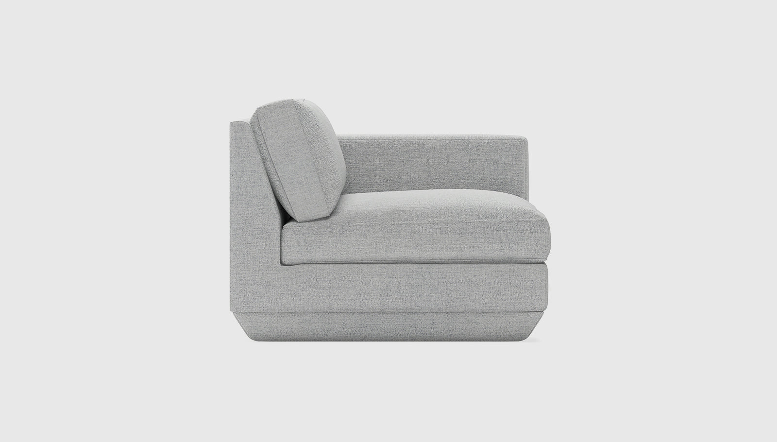 Podium Modular Arm Right Sofa Gus* Four Hands, Mid Century Modern Furniture, Old Bones Furniture Company, Old Bones Co, Modern Mid Century, Designer Furniture, https://www.oldbonesco.com/