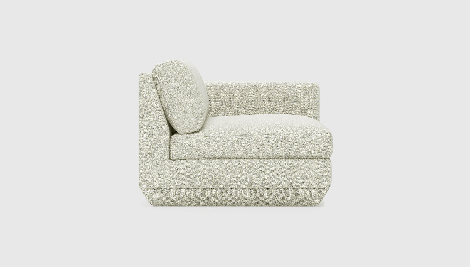 Podium Modular Arm Right Sofa Gus* Four Hands, Mid Century Modern Furniture, Old Bones Furniture Company, Old Bones Co, Modern Mid Century, Designer Furniture, https://www.oldbonesco.com/