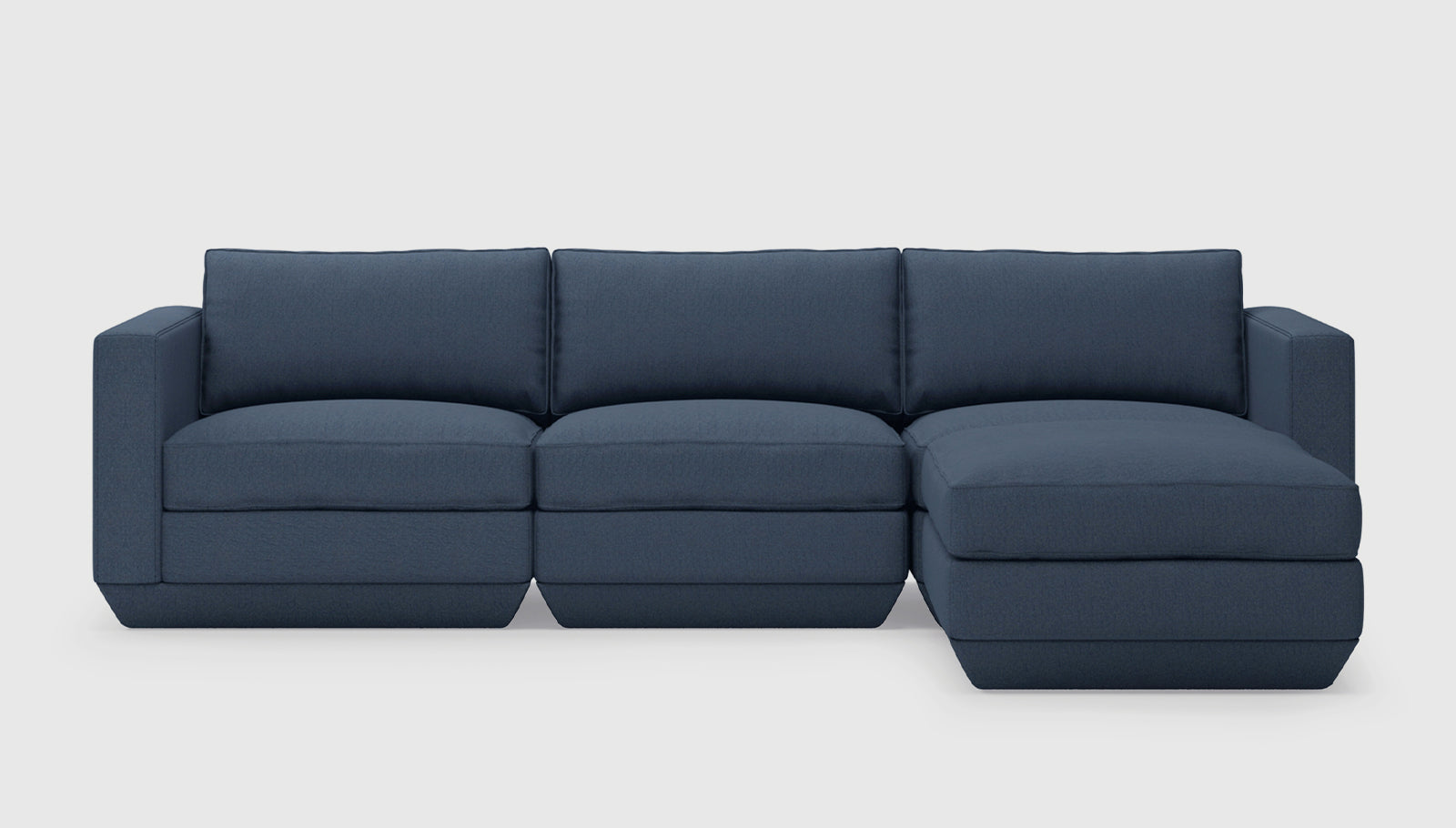 Podium Modular 4PC Sectional Sectionals Gus* Four Hands, Mid Century Modern Furniture, Old Bones Furniture Company, Old Bones Co, Modern Mid Century, Designer Furniture, https://www.oldbonesco.com/