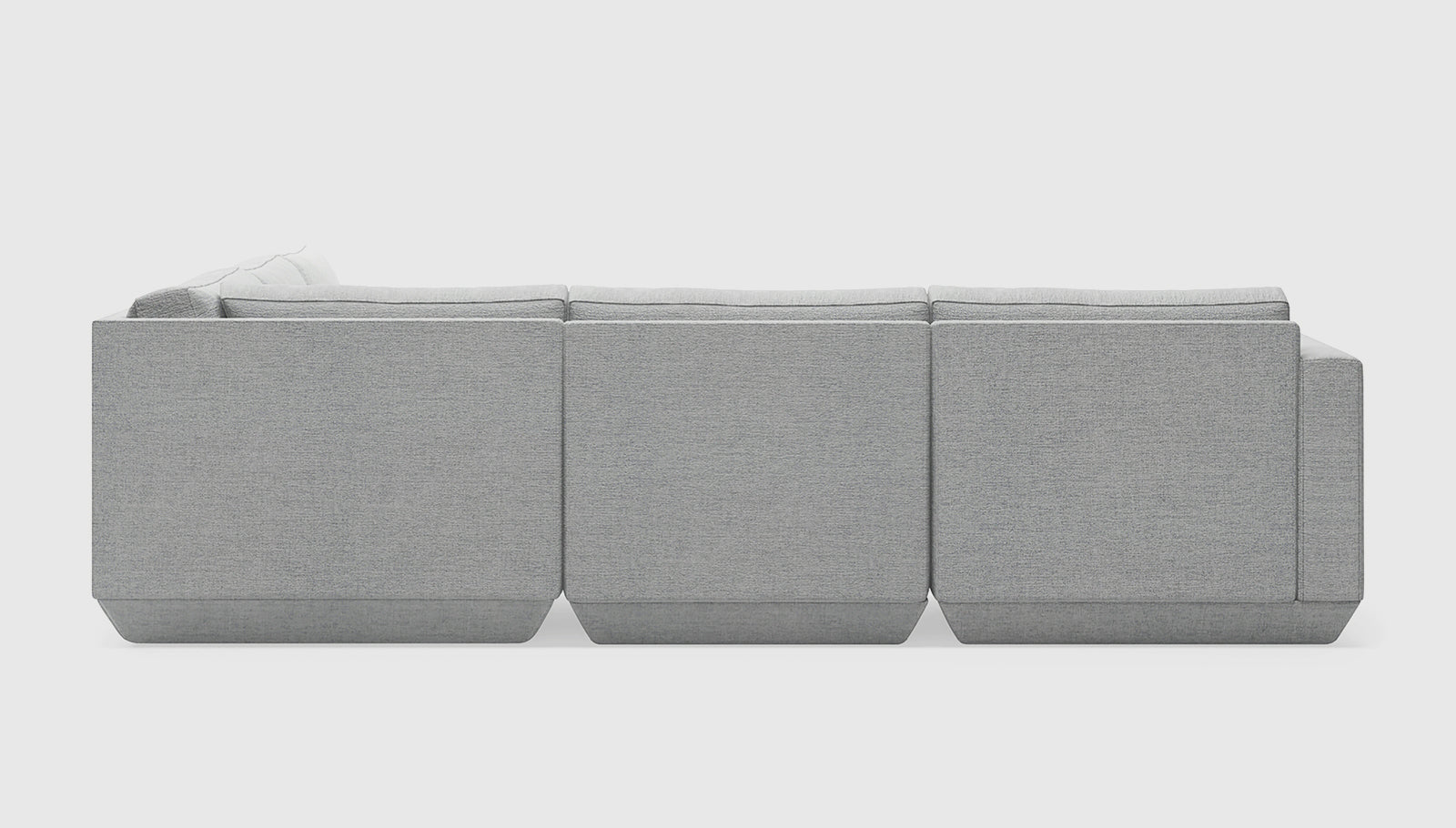 Podium Modular 5PC Corner Sectional Sectionals Gus* Four Hands, Mid Century Modern Furniture, Old Bones Furniture Company, Old Bones Co, Modern Mid Century, Designer Furniture, https://www.oldbonesco.com/