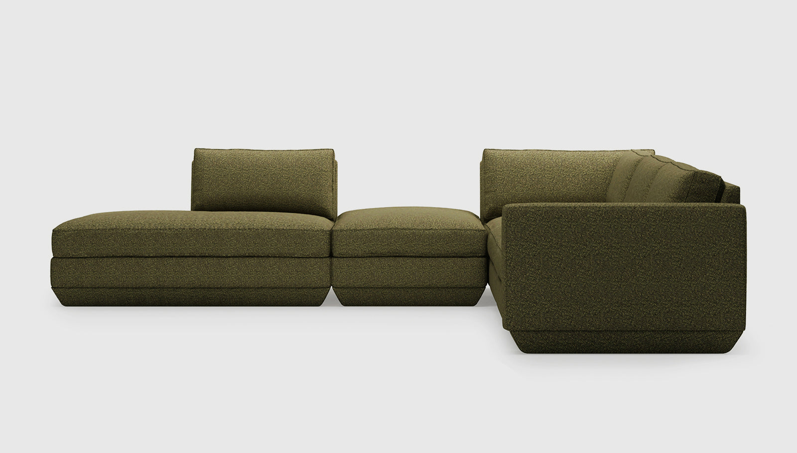 Podium Modular 5PC Seating Group A Sectionals Gus* Four Hands, Mid Century Modern Furniture, Old Bones Furniture Company, Old Bones Co, Modern Mid Century, Designer Furniture, https://www.oldbonesco.com/