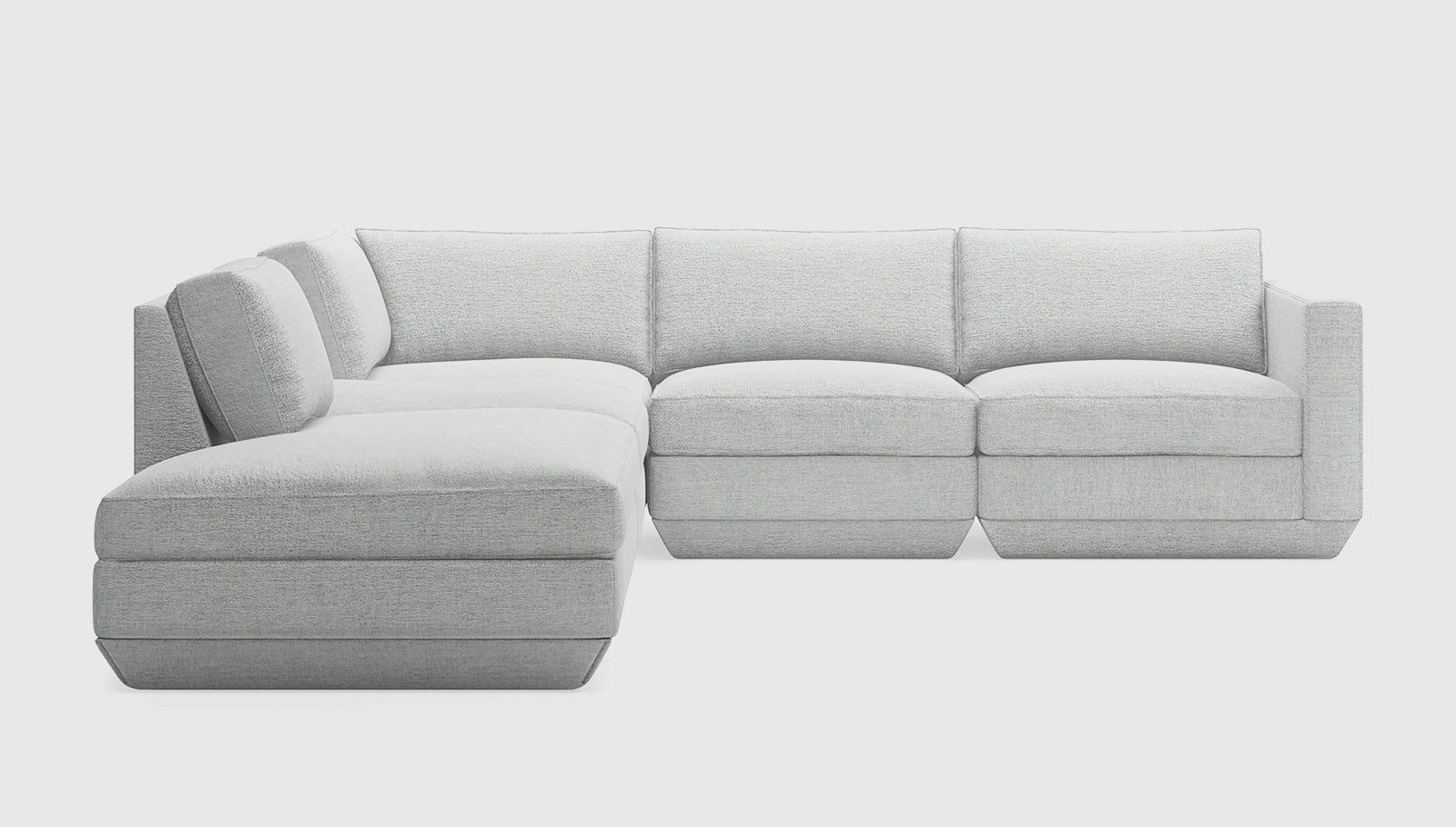 Podium Modular 5PC Seating Group A Sectionals Gus* Four Hands, Mid Century Modern Furniture, Old Bones Furniture Company, Old Bones Co, Modern Mid Century, Designer Furniture, https://www.oldbonesco.com/