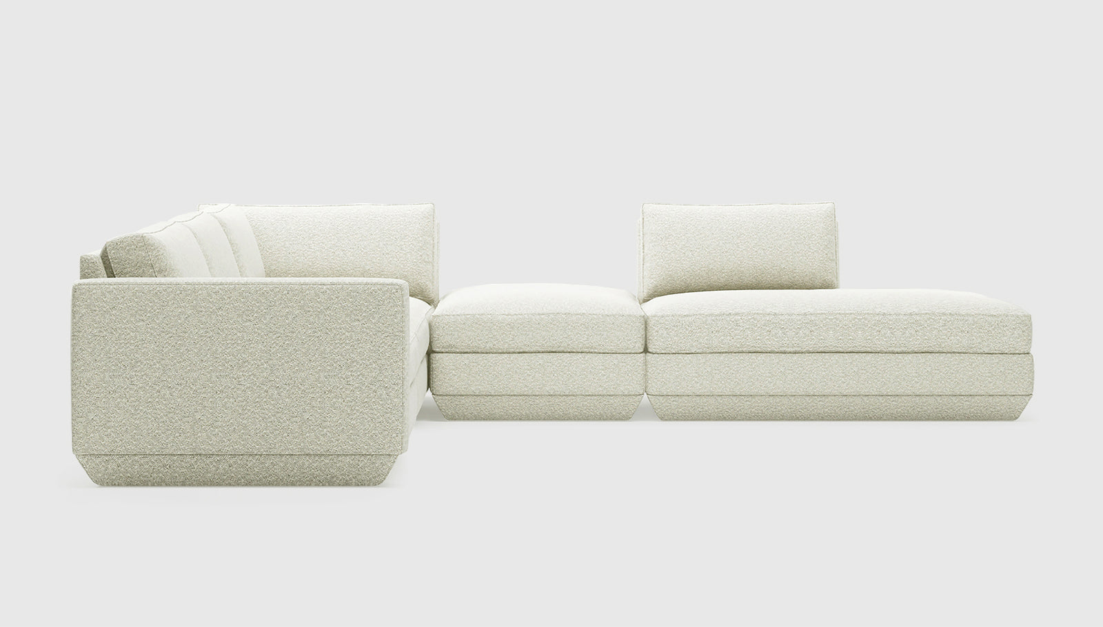 Podium Modular 5PC Seating Group A Sectionals Gus* Four Hands, Mid Century Modern Furniture, Old Bones Furniture Company, Old Bones Co, Modern Mid Century, Designer Furniture, https://www.oldbonesco.com/