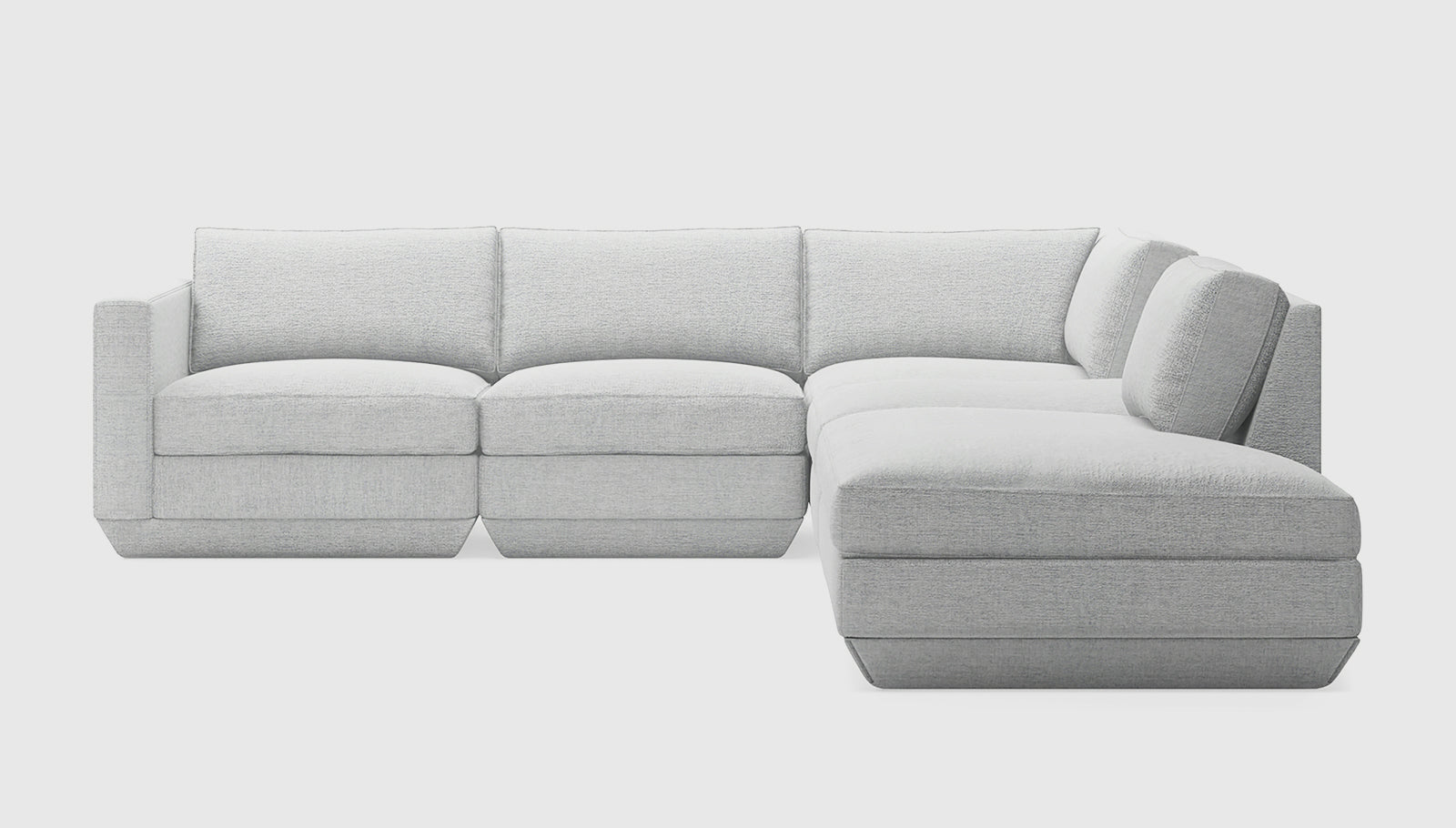 Podium Modular 5PC Seating Group A Sectionals Gus* Four Hands, Mid Century Modern Furniture, Old Bones Furniture Company, Old Bones Co, Modern Mid Century, Designer Furniture, https://www.oldbonesco.com/