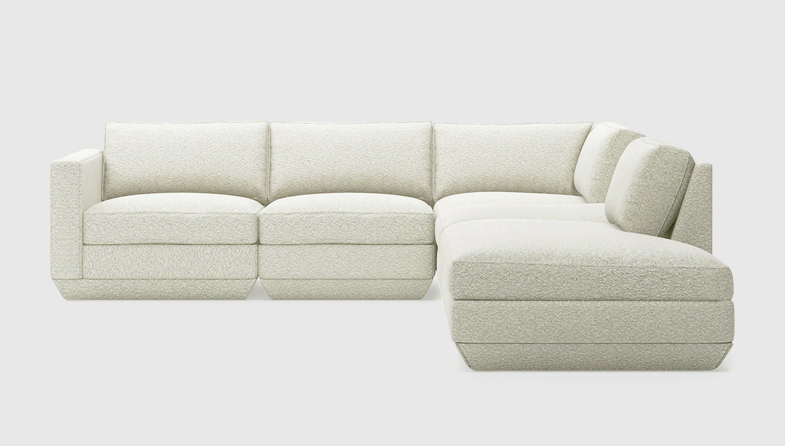 Podium Modular 5PC Seating Group A Sectionals Gus* Four Hands, Mid Century Modern Furniture, Old Bones Furniture Company, Old Bones Co, Modern Mid Century, Designer Furniture, https://www.oldbonesco.com/