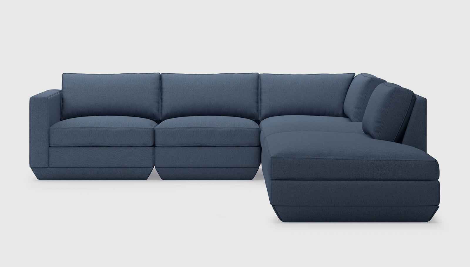 Podium Modular 5PC Seating Group A Sectionals Gus* Four Hands, Mid Century Modern Furniture, Old Bones Furniture Company, Old Bones Co, Modern Mid Century, Designer Furniture, https://www.oldbonesco.com/