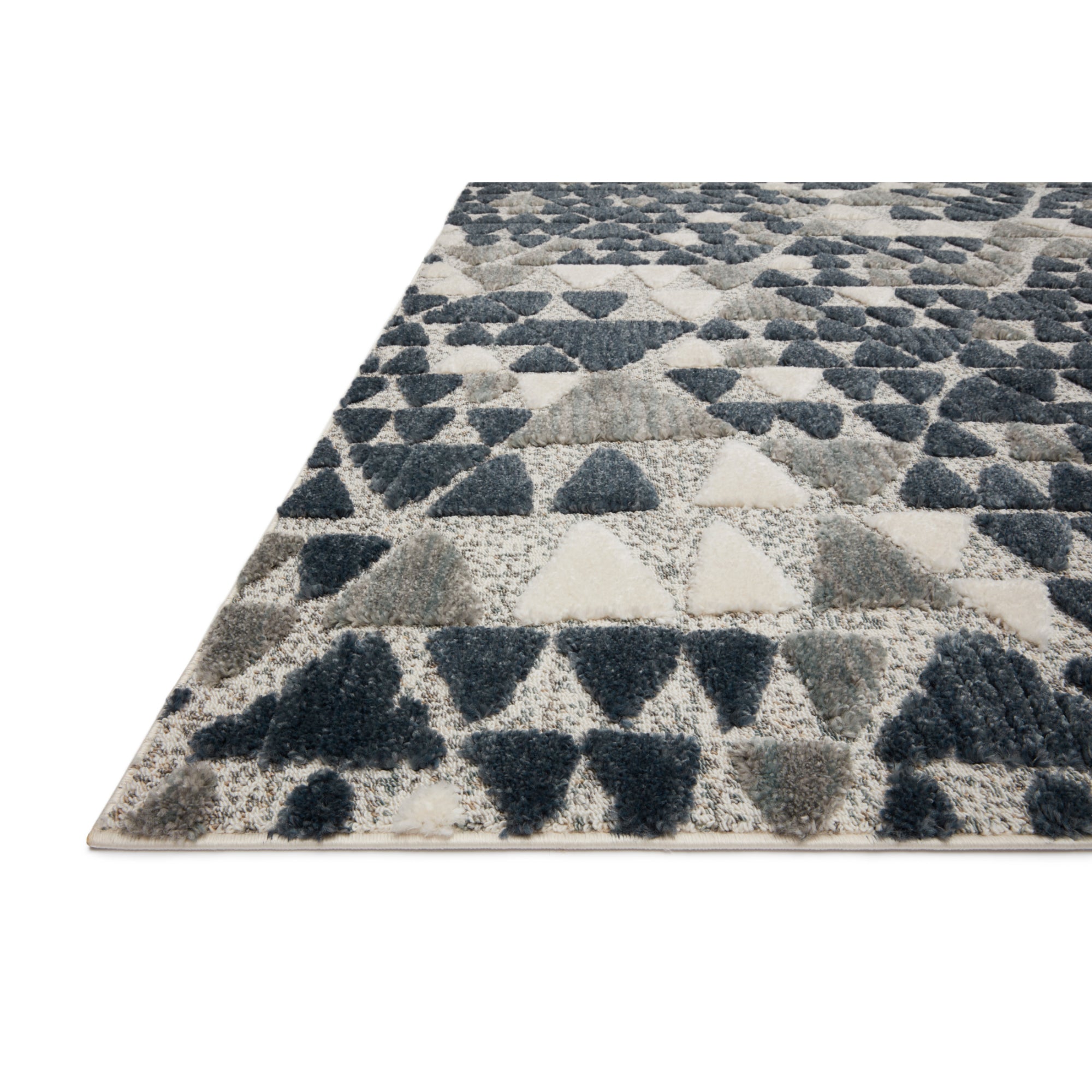 Loloi Hagen Slate/Denim 18" x 18" Sample Rug