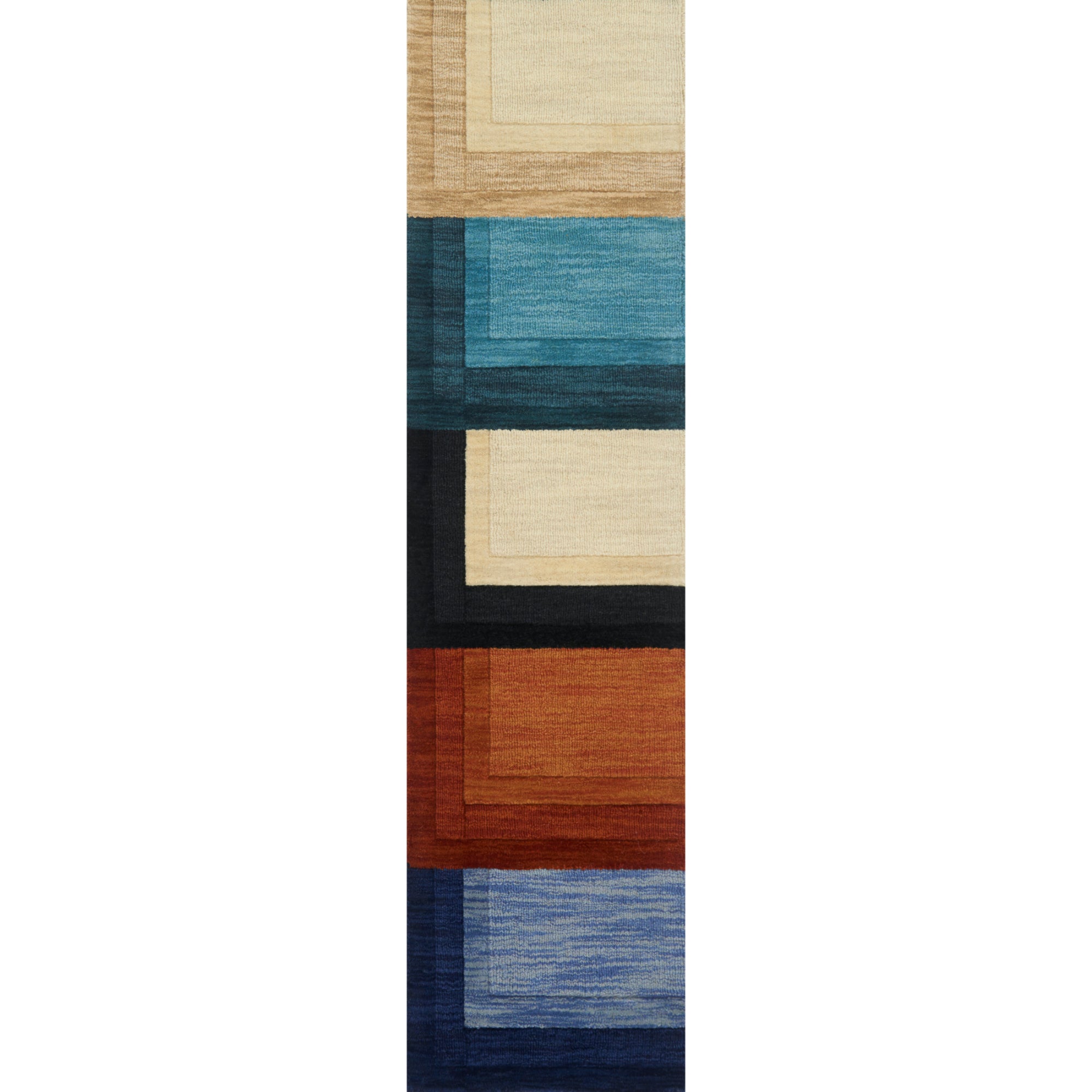 Loloi Hamilton Color Blanket 2 Runner Rug - 1'6" x 7'6"