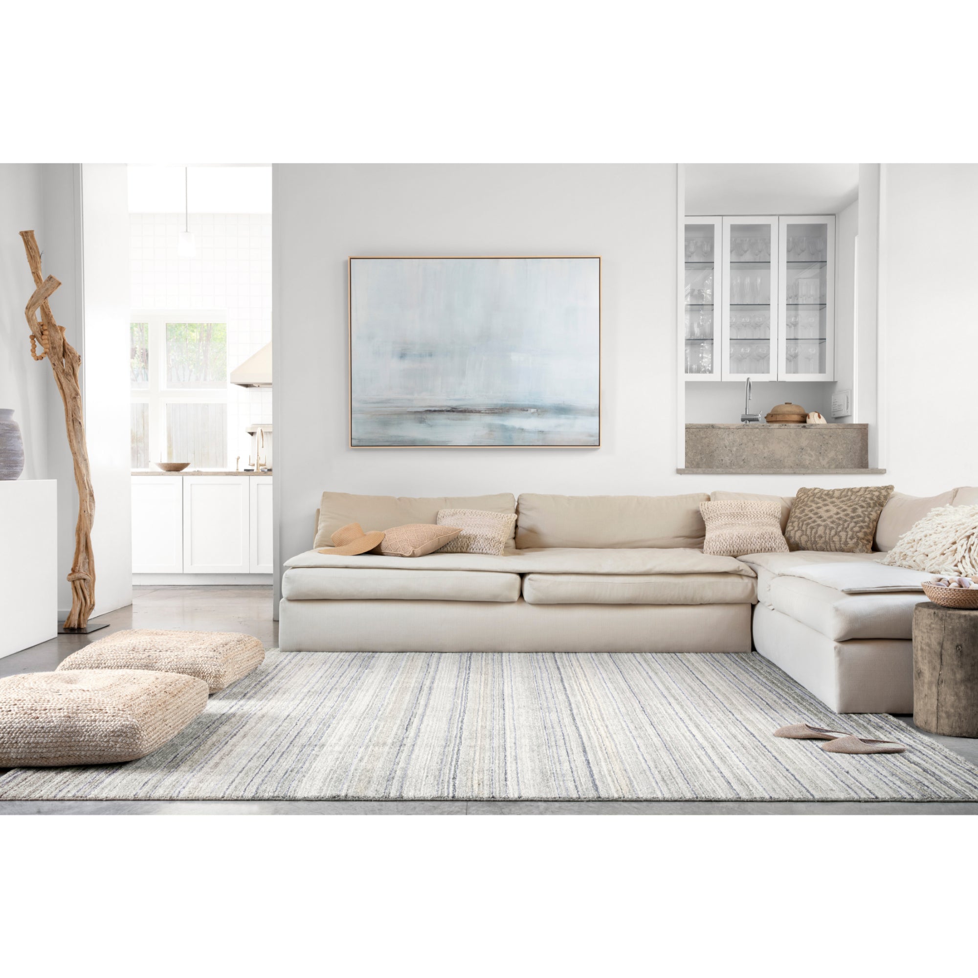 Loloi Haven Silver/Blue Rug
