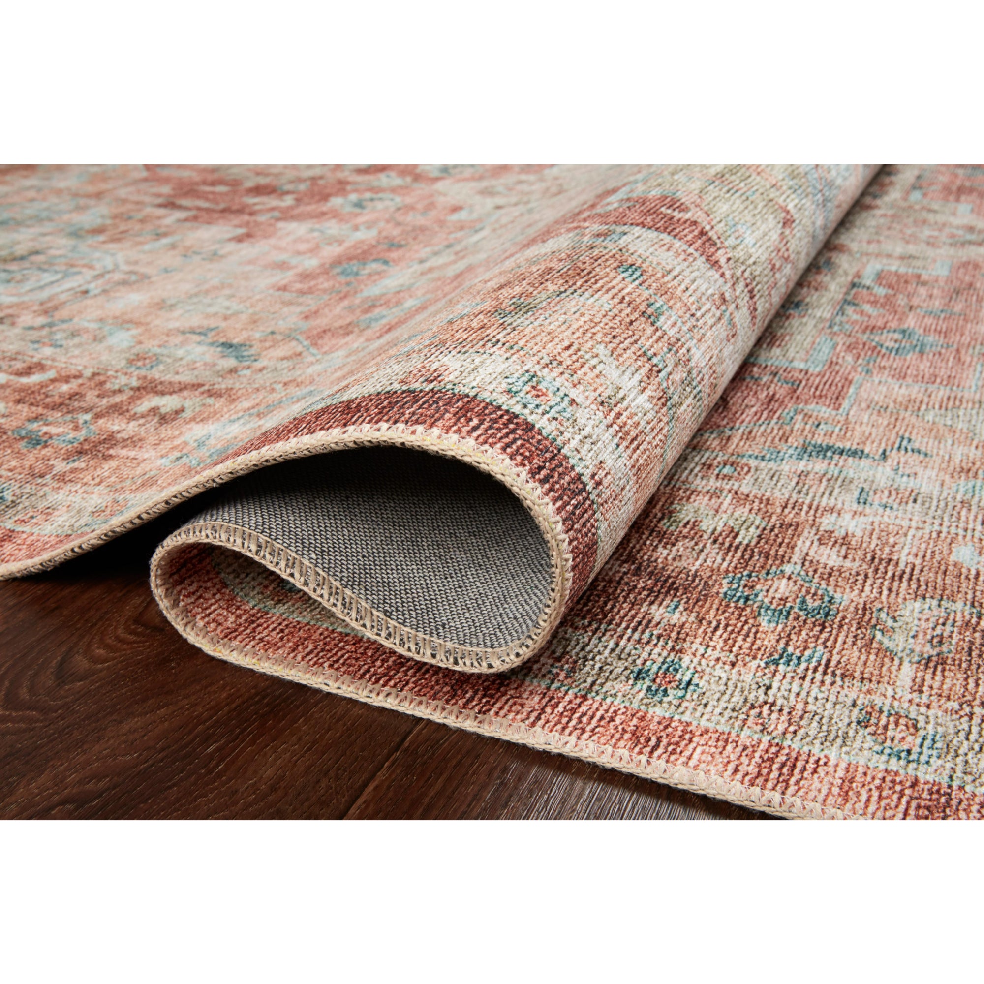 Loloi Heidi Terracotta/Aqua Rug