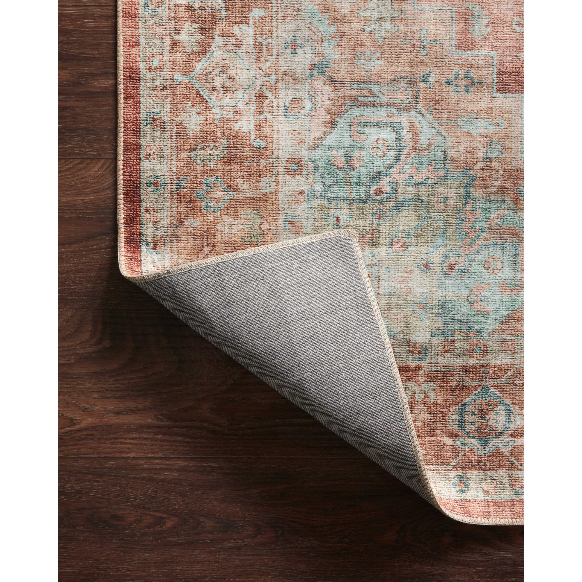 Loloi Heidi Terracotta/Aqua Rug