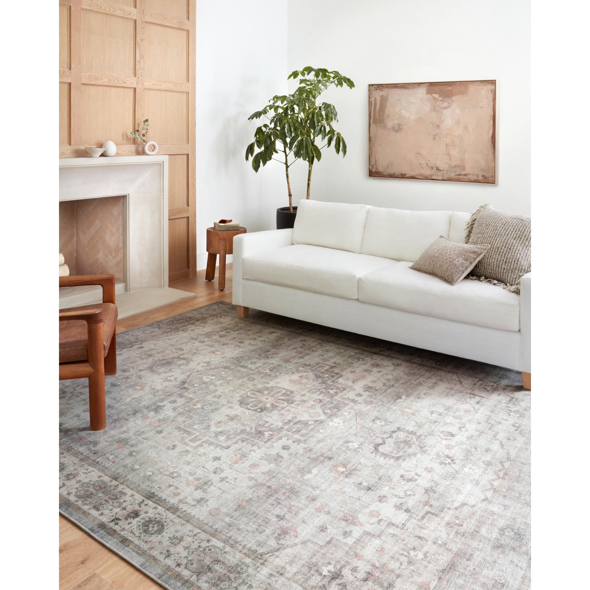 Loloi Heidi Dove/Blush Rug