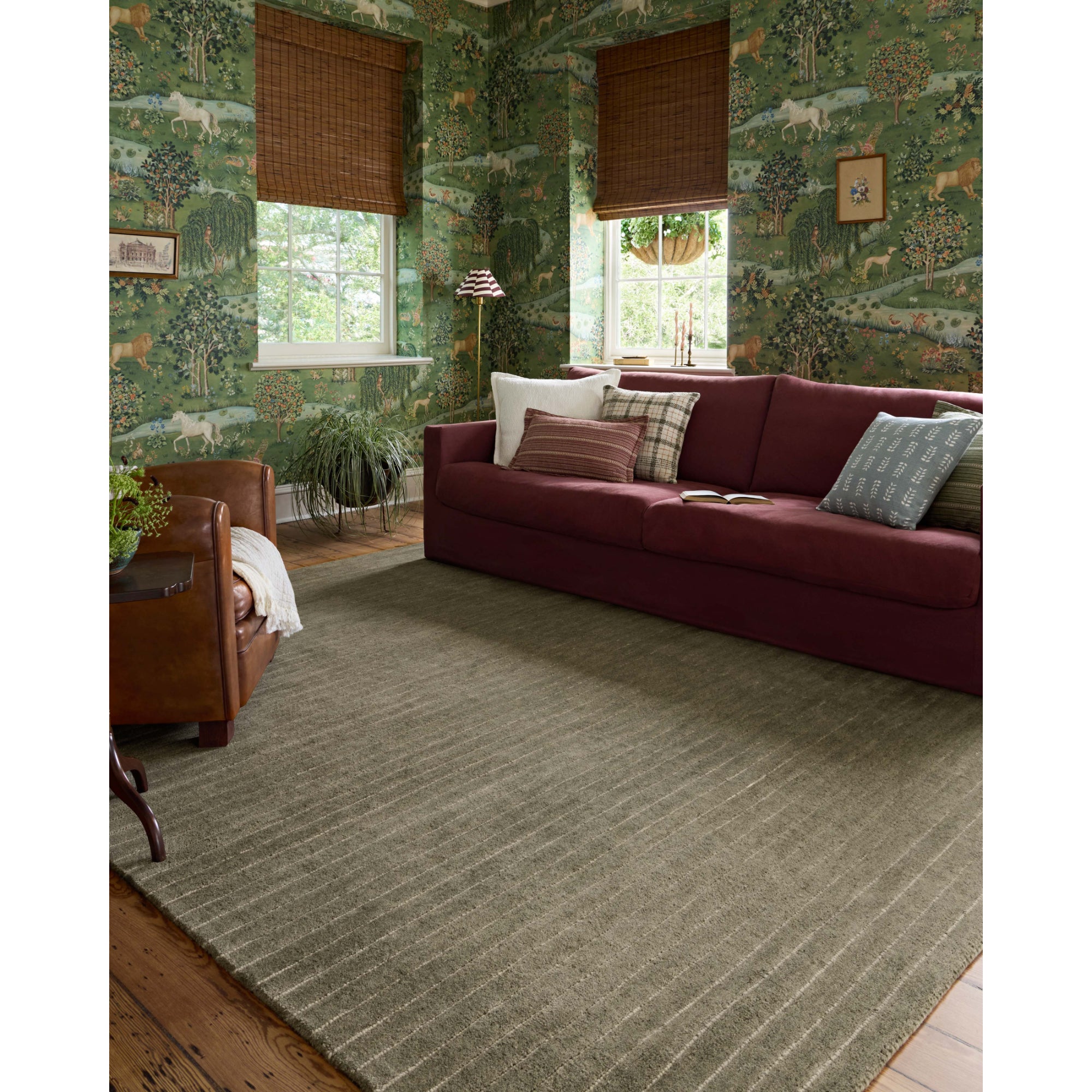 Chris Loves Julia x Loloi Henry Olive/Ivory Rug