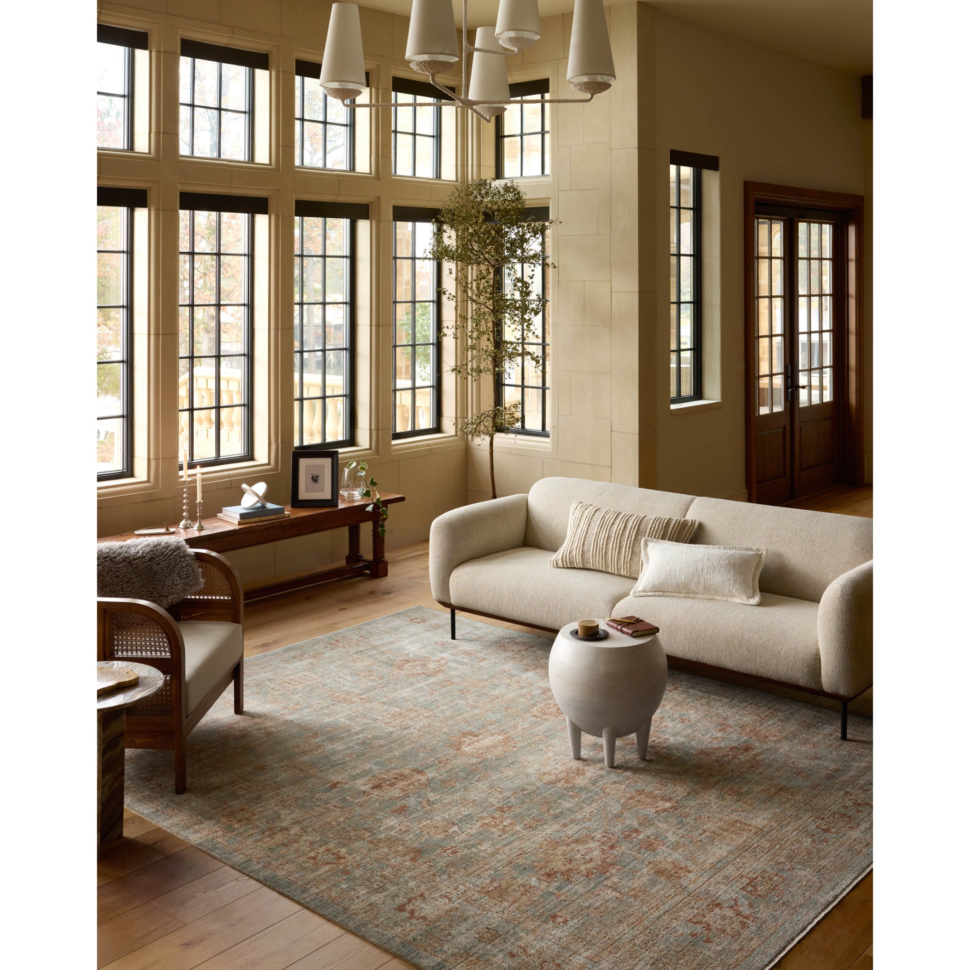 Loloi Heritage Aqua/Terracotta Rug