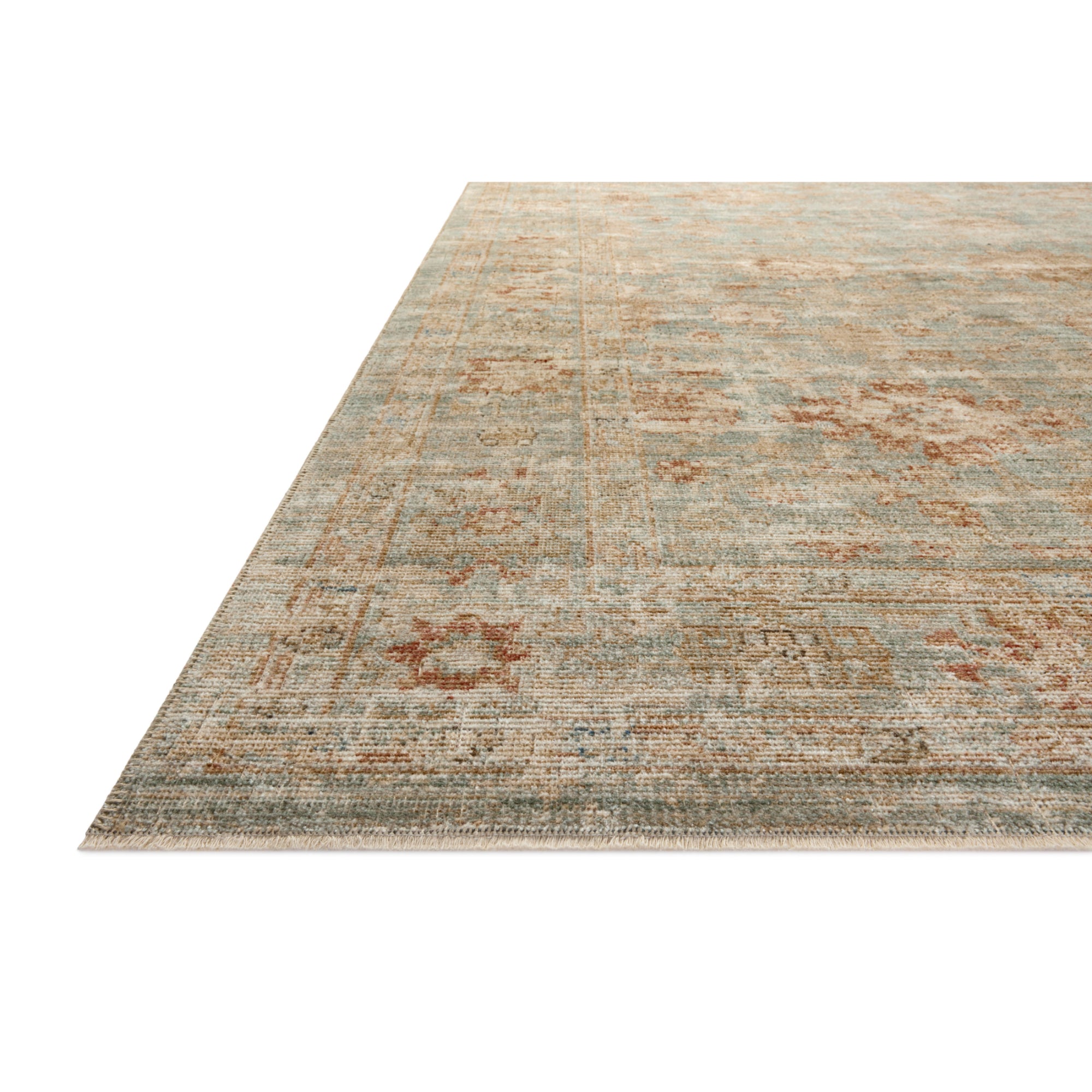Loloi Heritage Aqua/Terracotta Rug