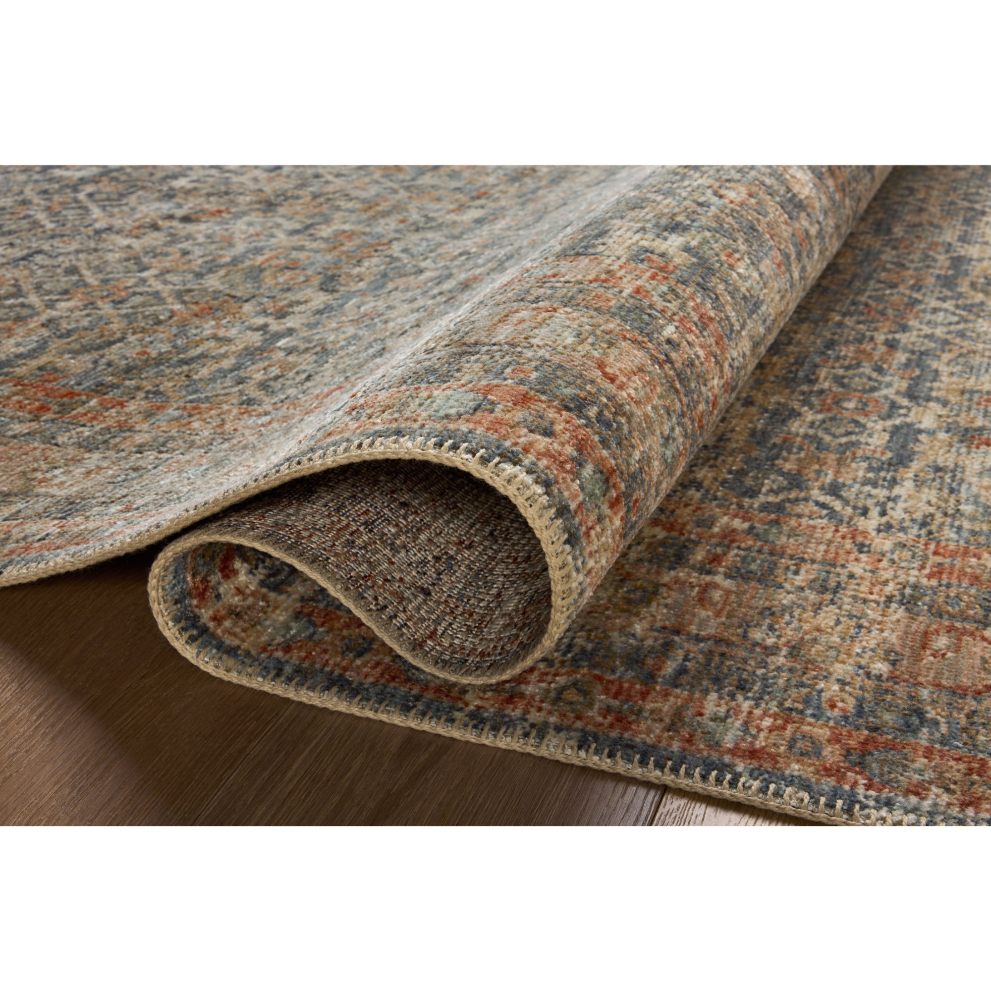 Loloi Heritage Blue/Rust Rug