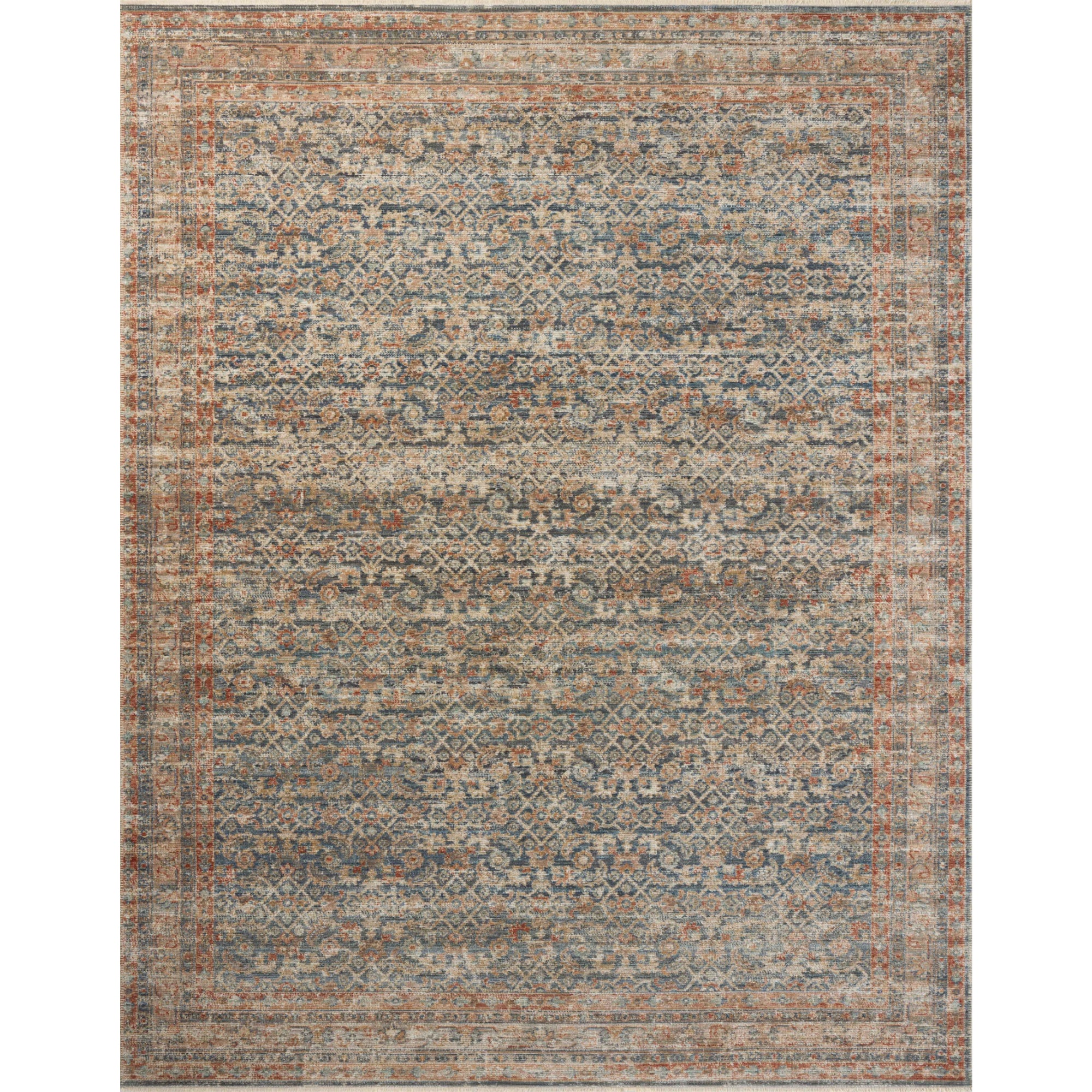 Loloi Heritage Blue/Rust Rug