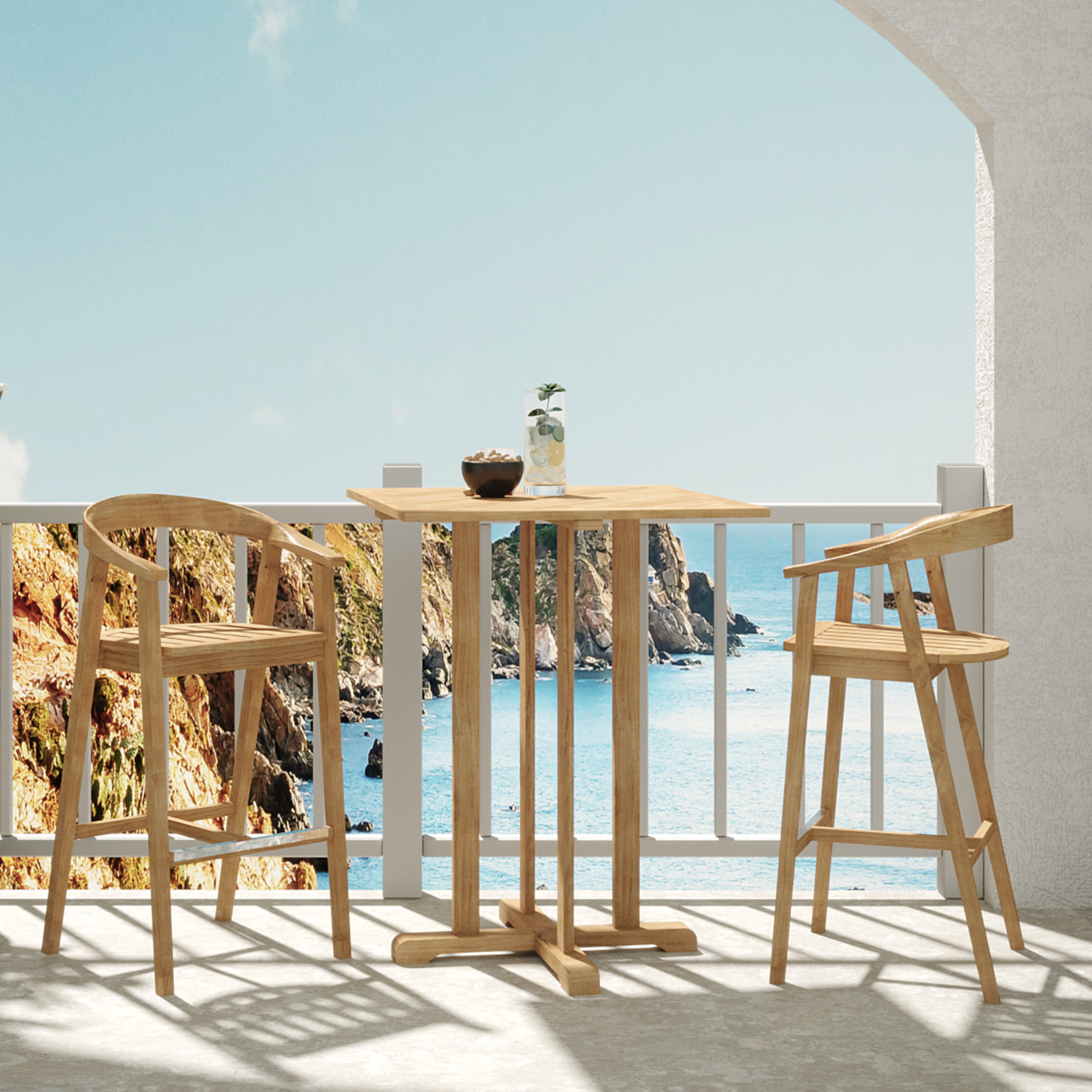 La Costa Square Bar Dining Set