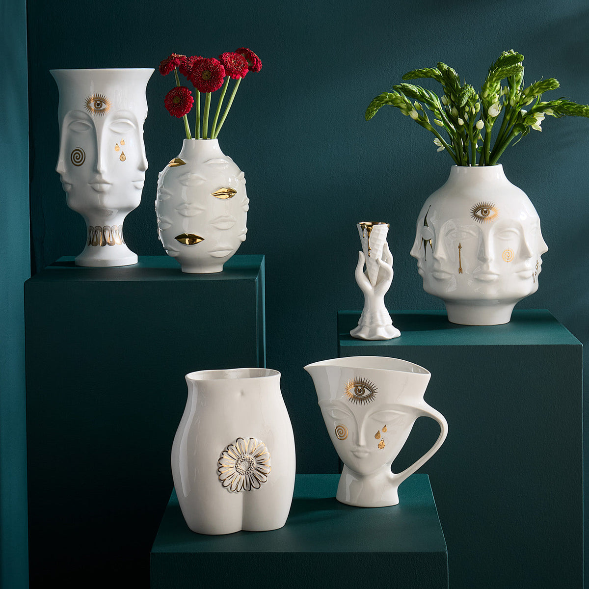 Gilded I-Scream Vase