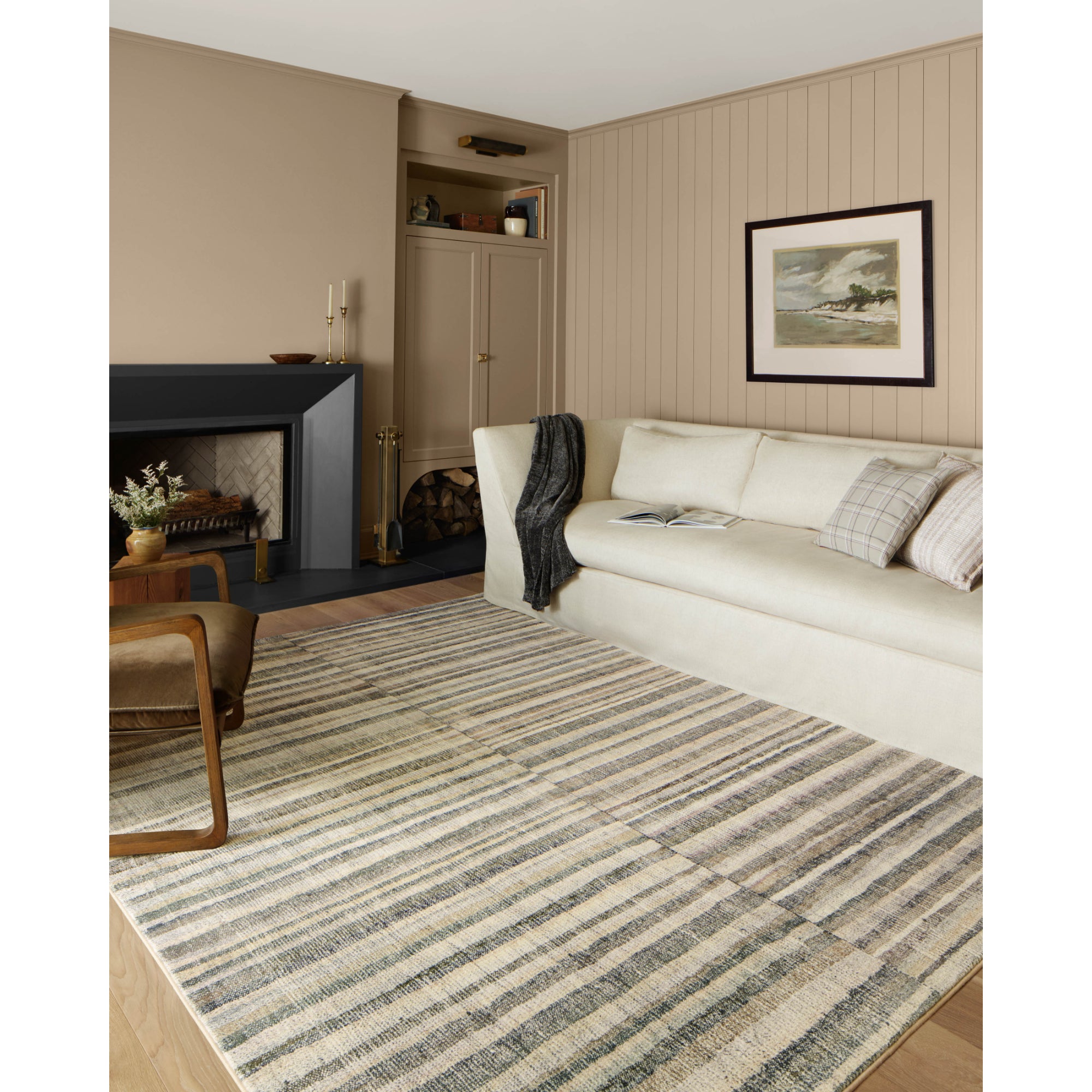 Chris Loves Julia x Loloi Humphrey Natural/Moss Rug