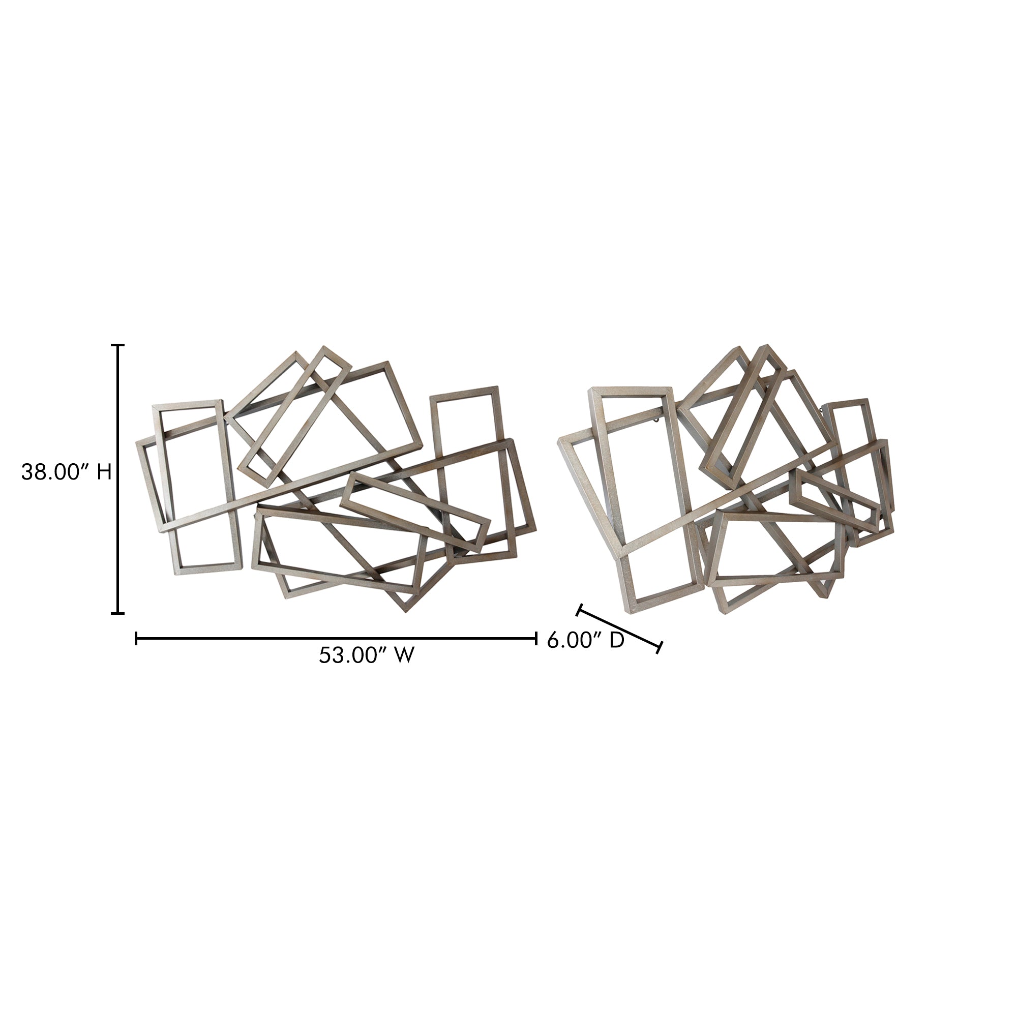 Metal Rectangles Wall Decor Wall Sculptures Moe's Four Hands, Mid Century Modern Furniture, Old Bones Furniture Company, Old Bones Co, Modern Mid Century, Designer Furniture, Furniture Sale, Warehouse Furniture Sale, Metal Rectangles Wall Decor Sale, https://www.oldbonesco.com/