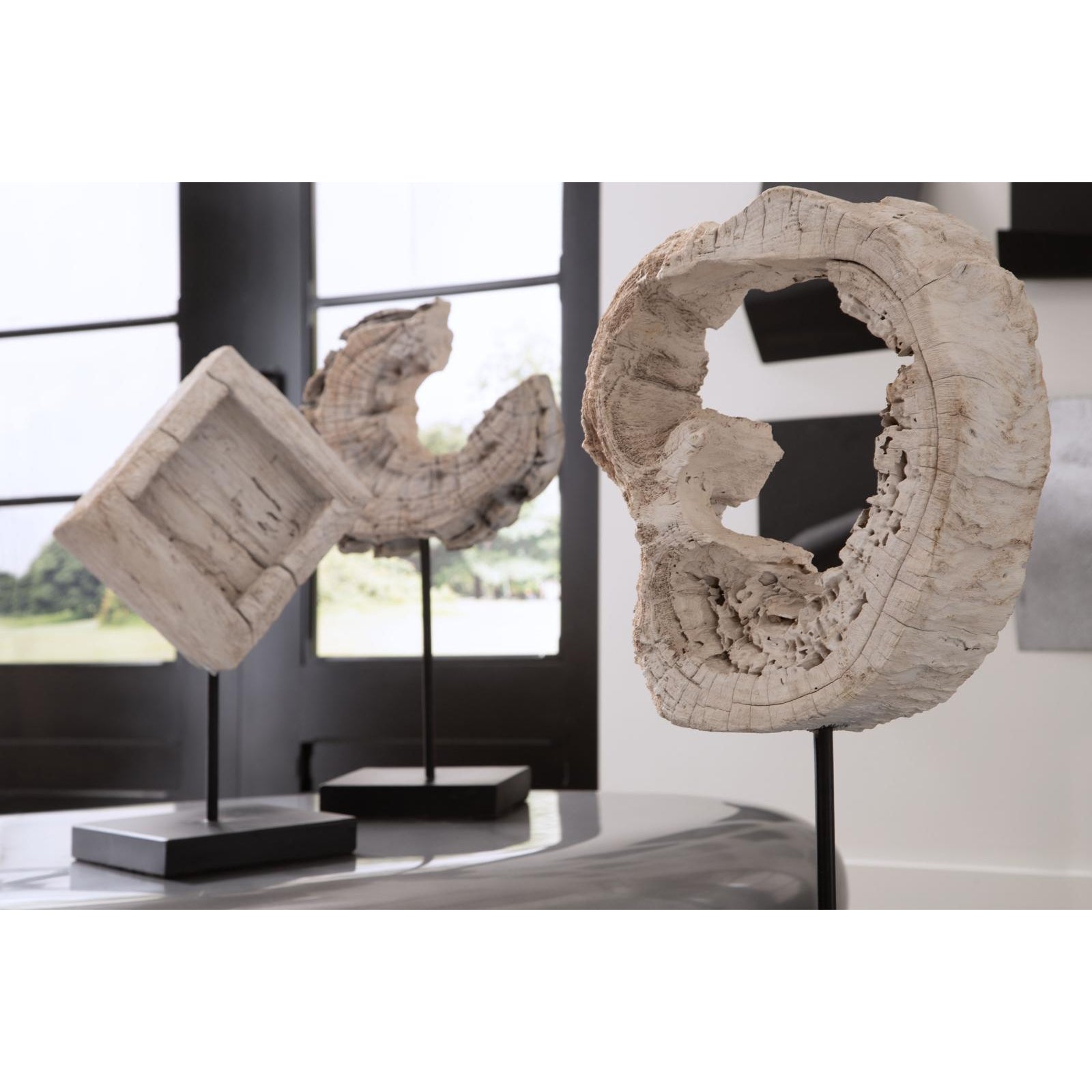 Eroded Wood Block on Stand
