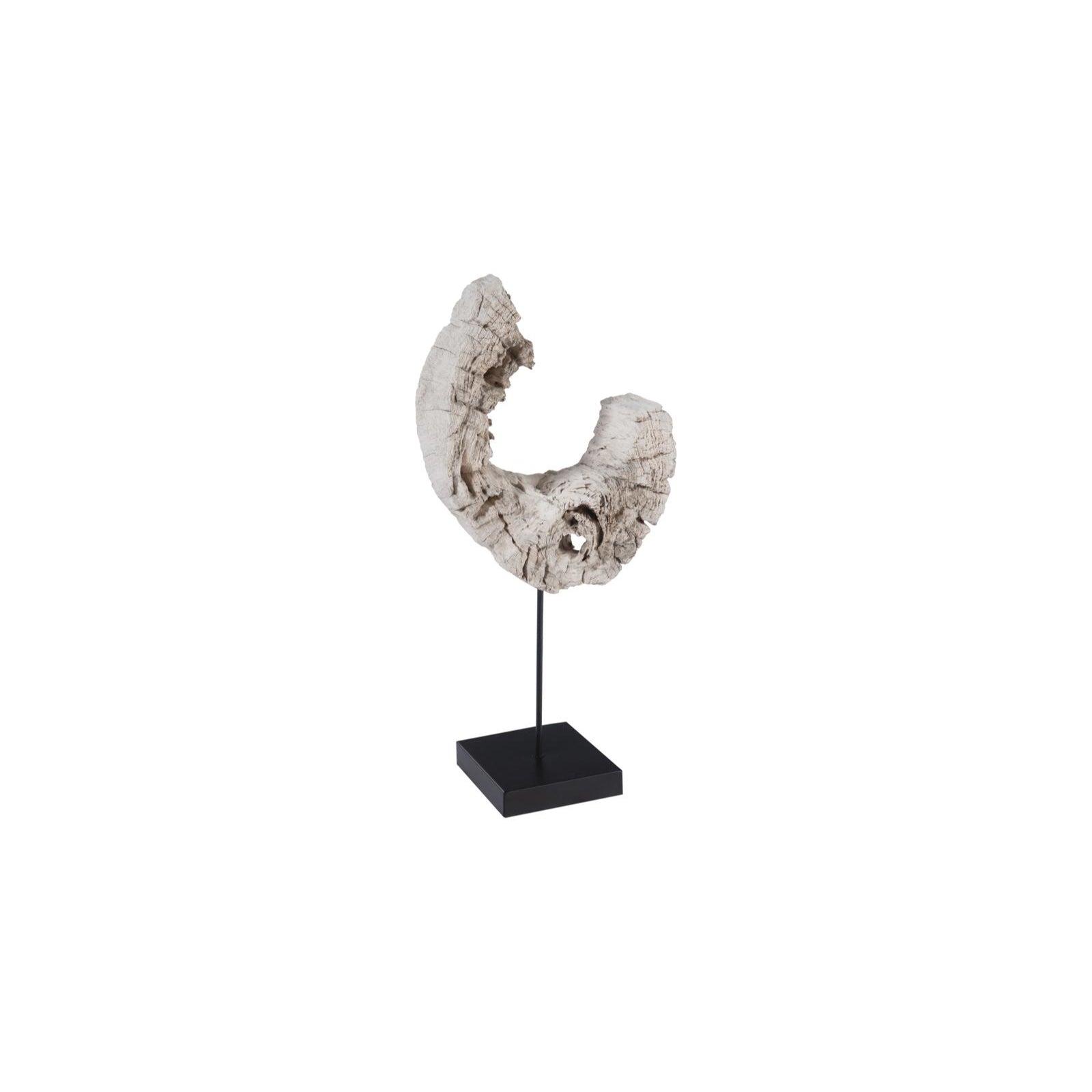 Eroded Wood C Sculpture on Stand
