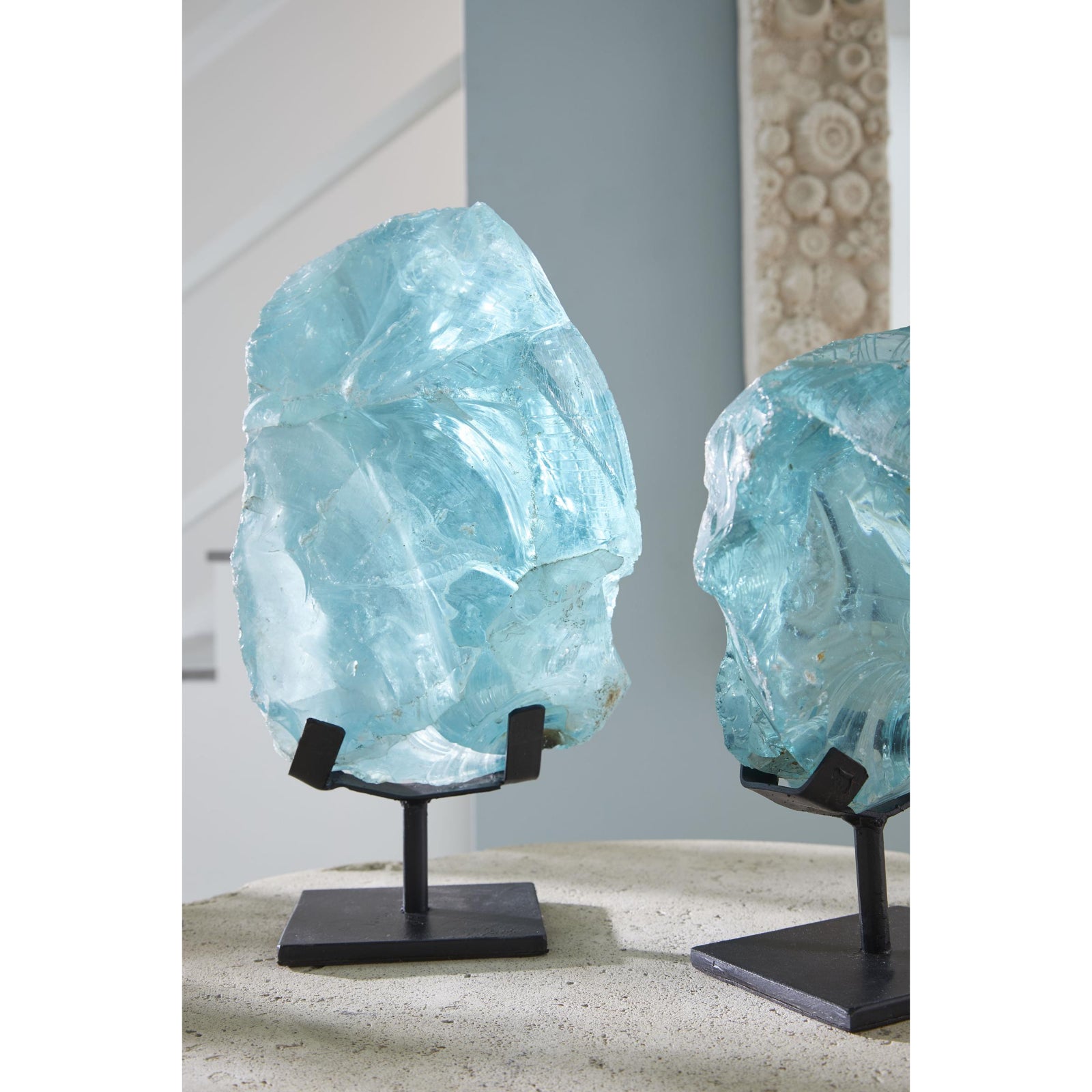 Refractory Glass Sculpture - Blue