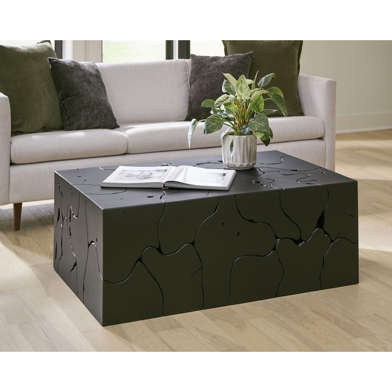Teak Rectangle Slice Coffee Table