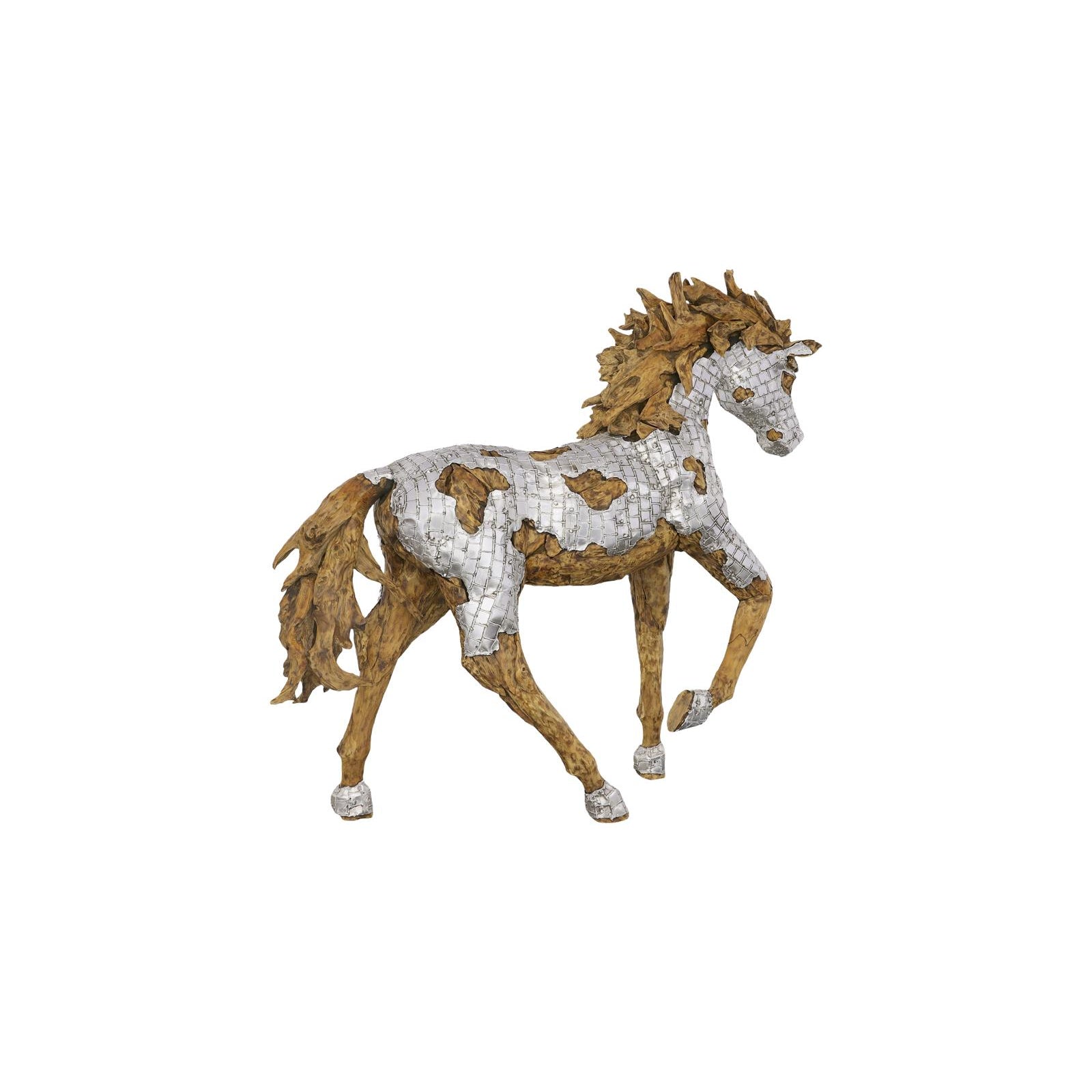 Mustang Galloping Horse Armored Sculpture