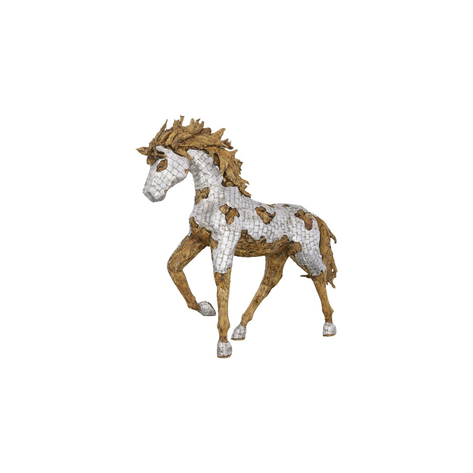 Mustang Galloping Horse Armored Sculpture