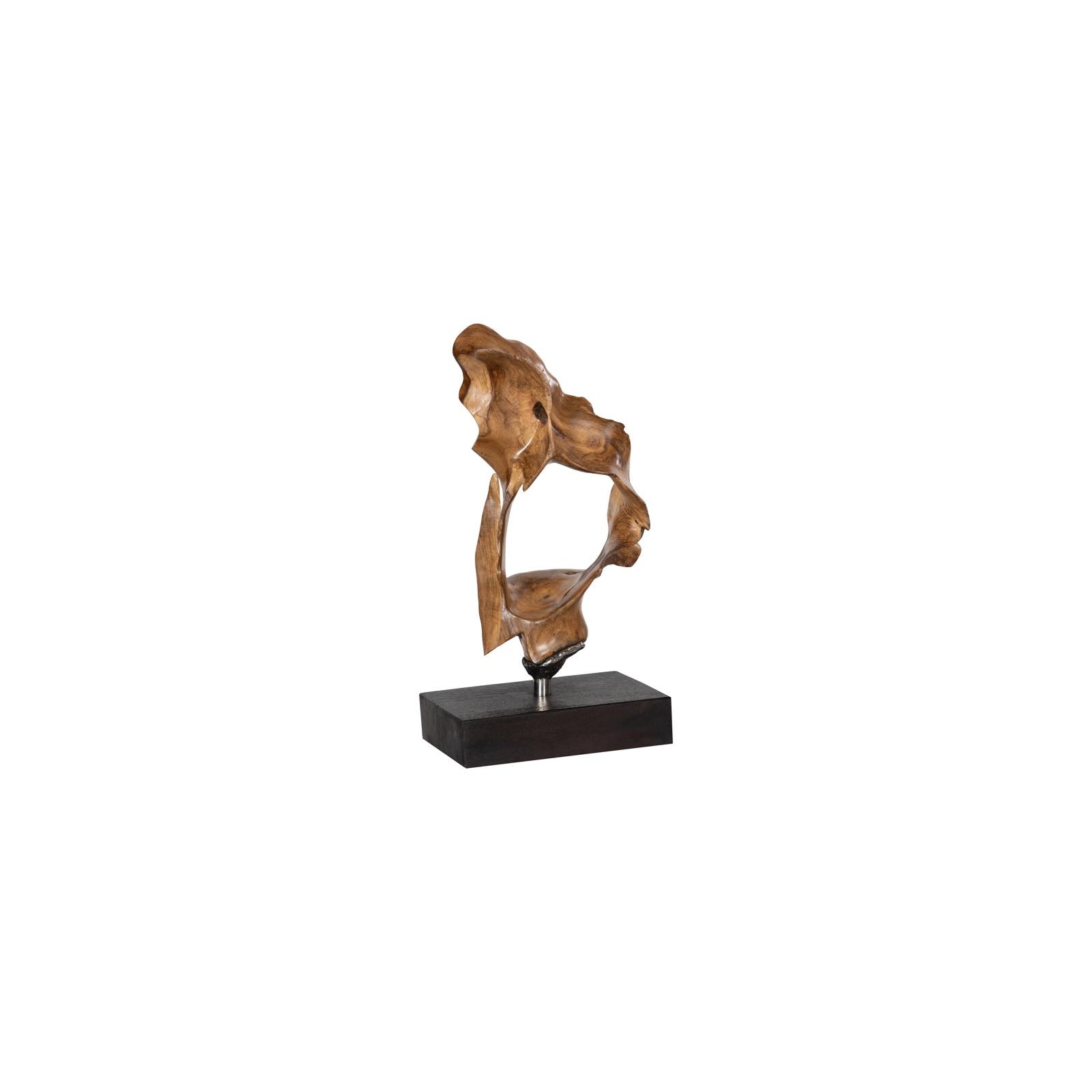 Metallurgy Iron Base Wood Sculpture