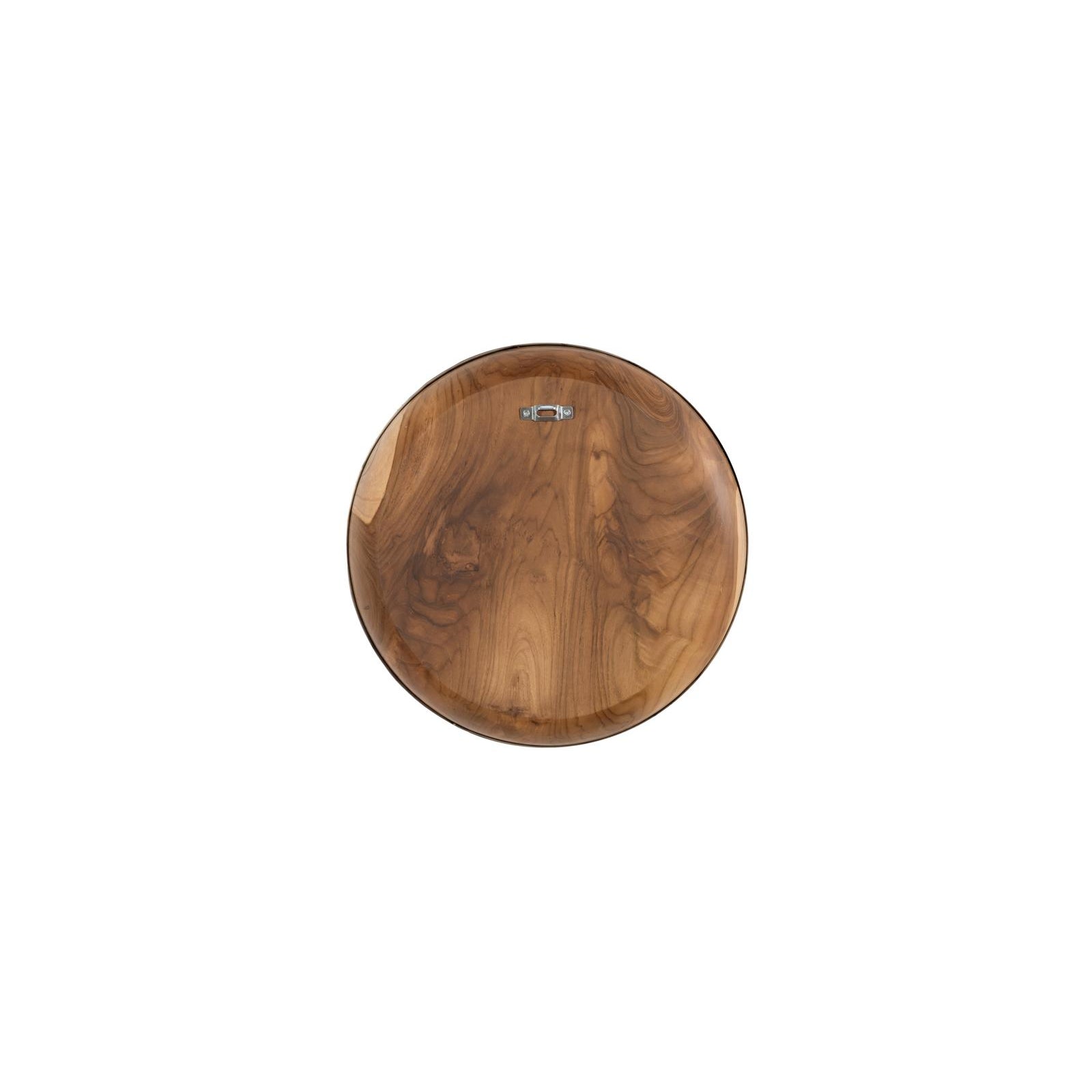 Teak Wood Bowl Metallurgy Edge Wall Art