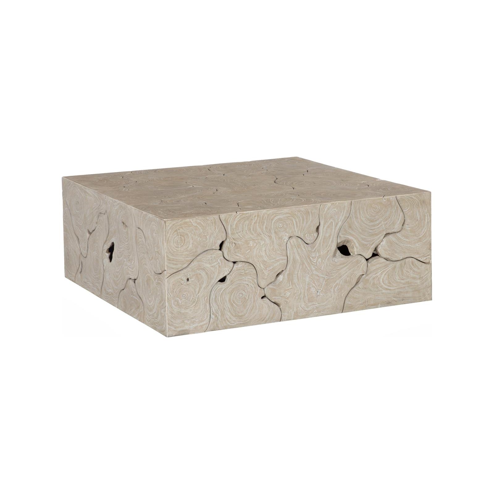 Teak Square Slice Coffee Table
