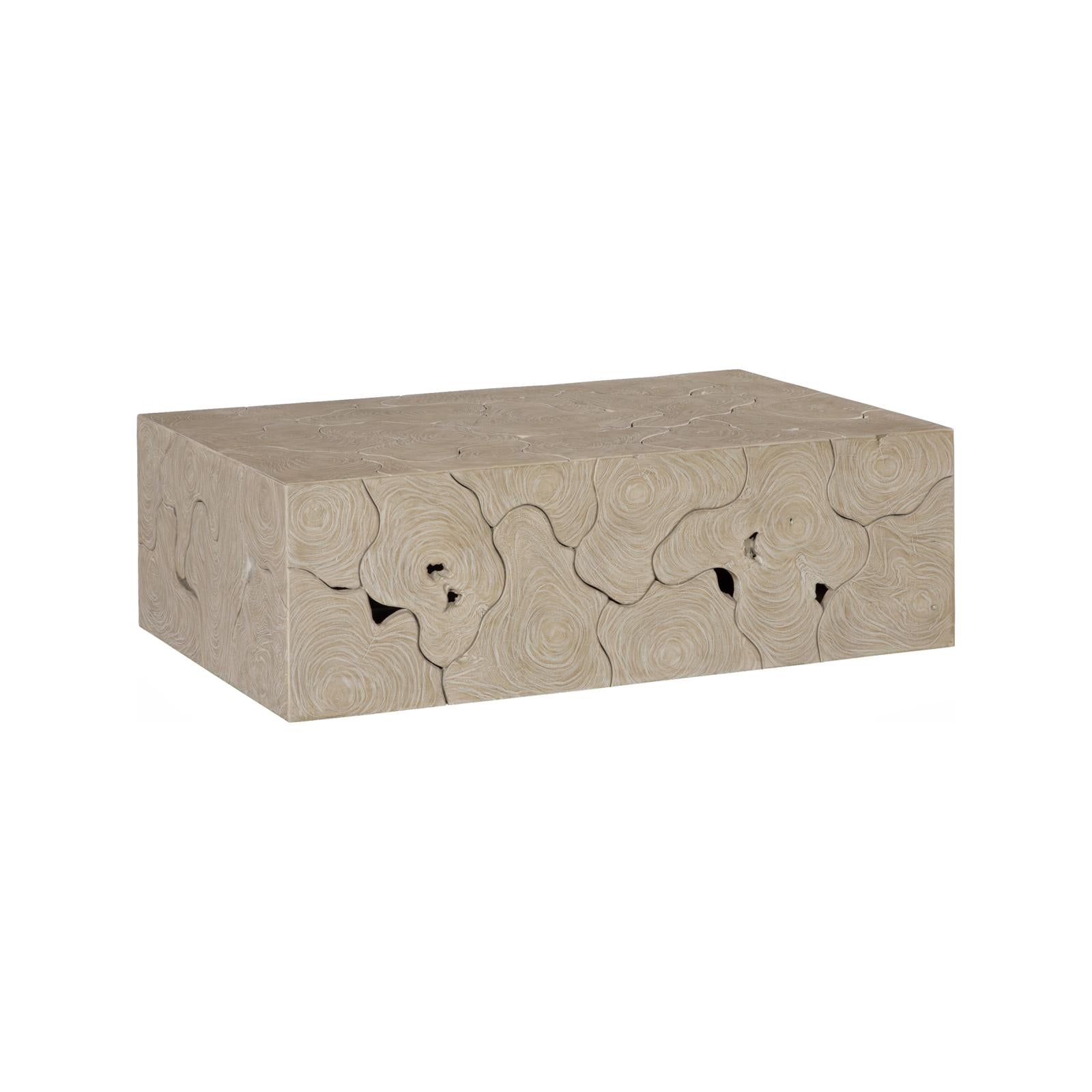 Teak Rectangle Slice Coffee Table
